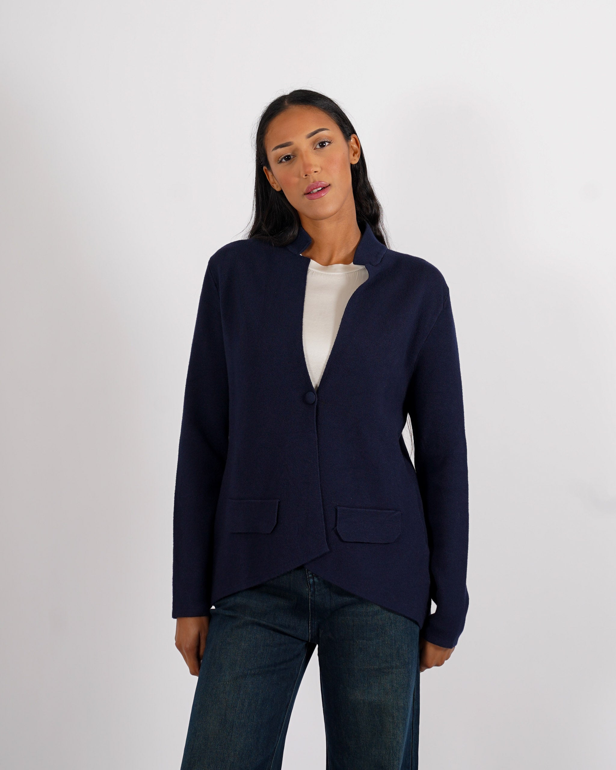 Cardigan in maglia con un bottone - Marocco
