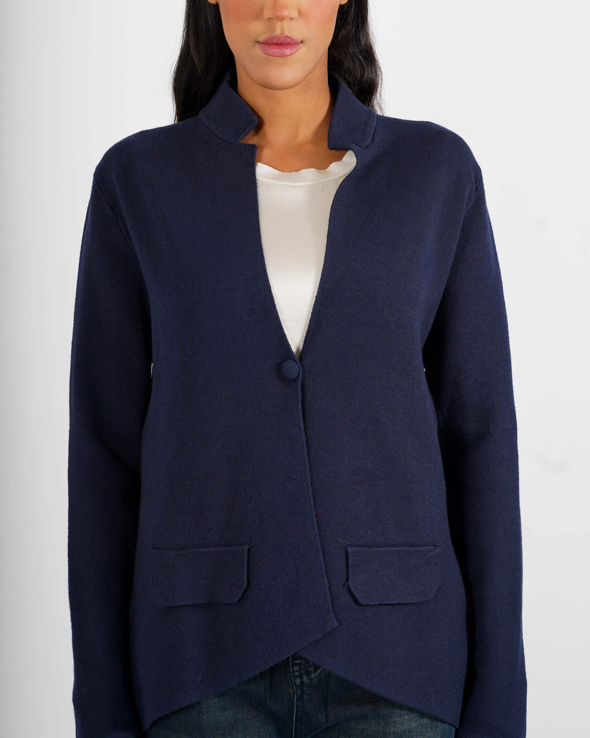 Cardigan in maglia con un bottone - Marocco - Hope Fashion