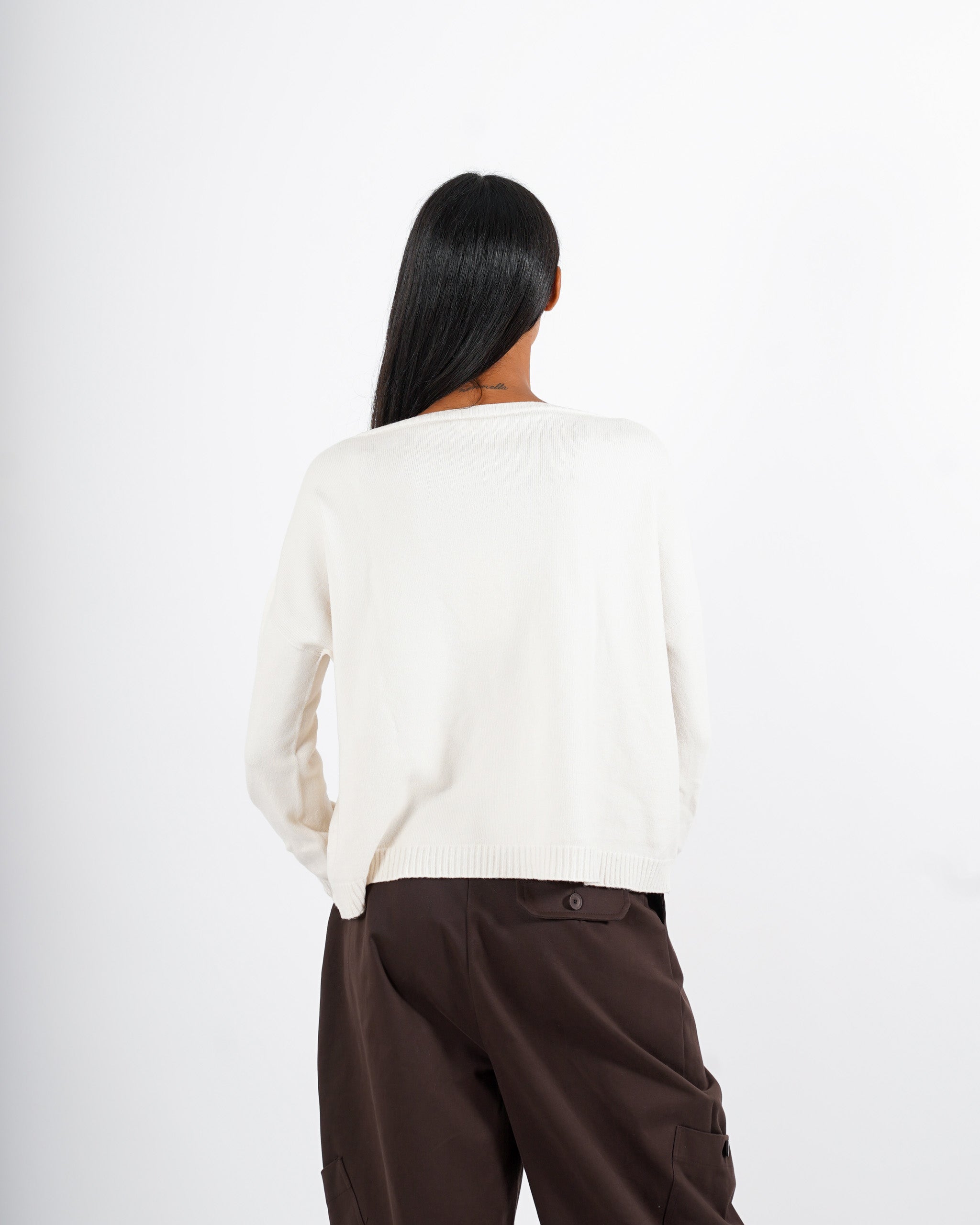 Maglia girocollo in mano lana- Nigeria