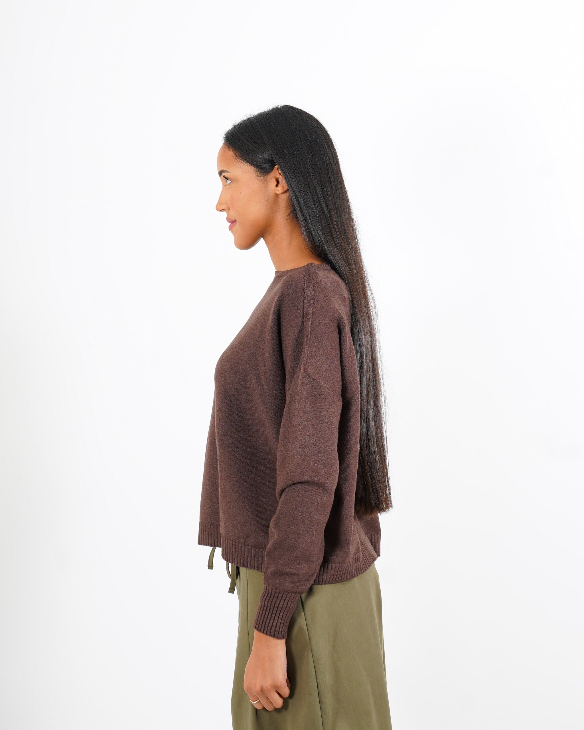 Maglia girocollo in mano lana- Nigeria