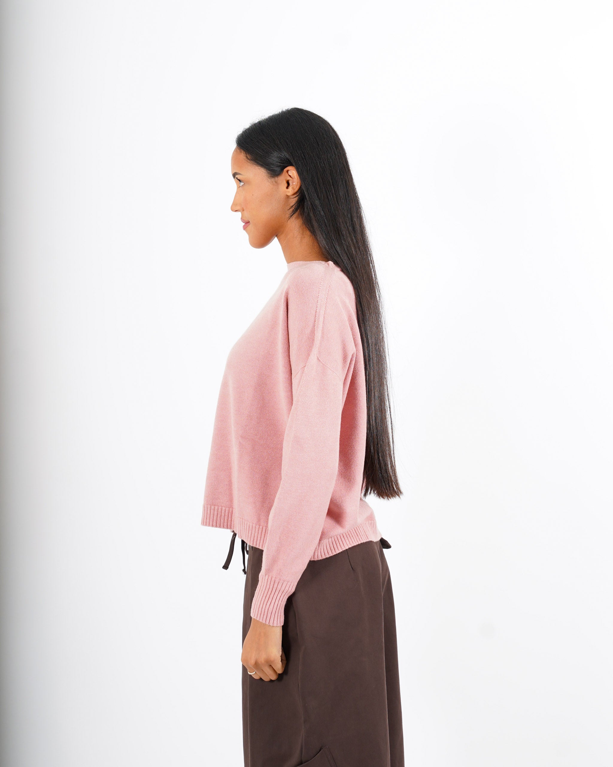 Maglia girocollo in mano lana- Nigeria