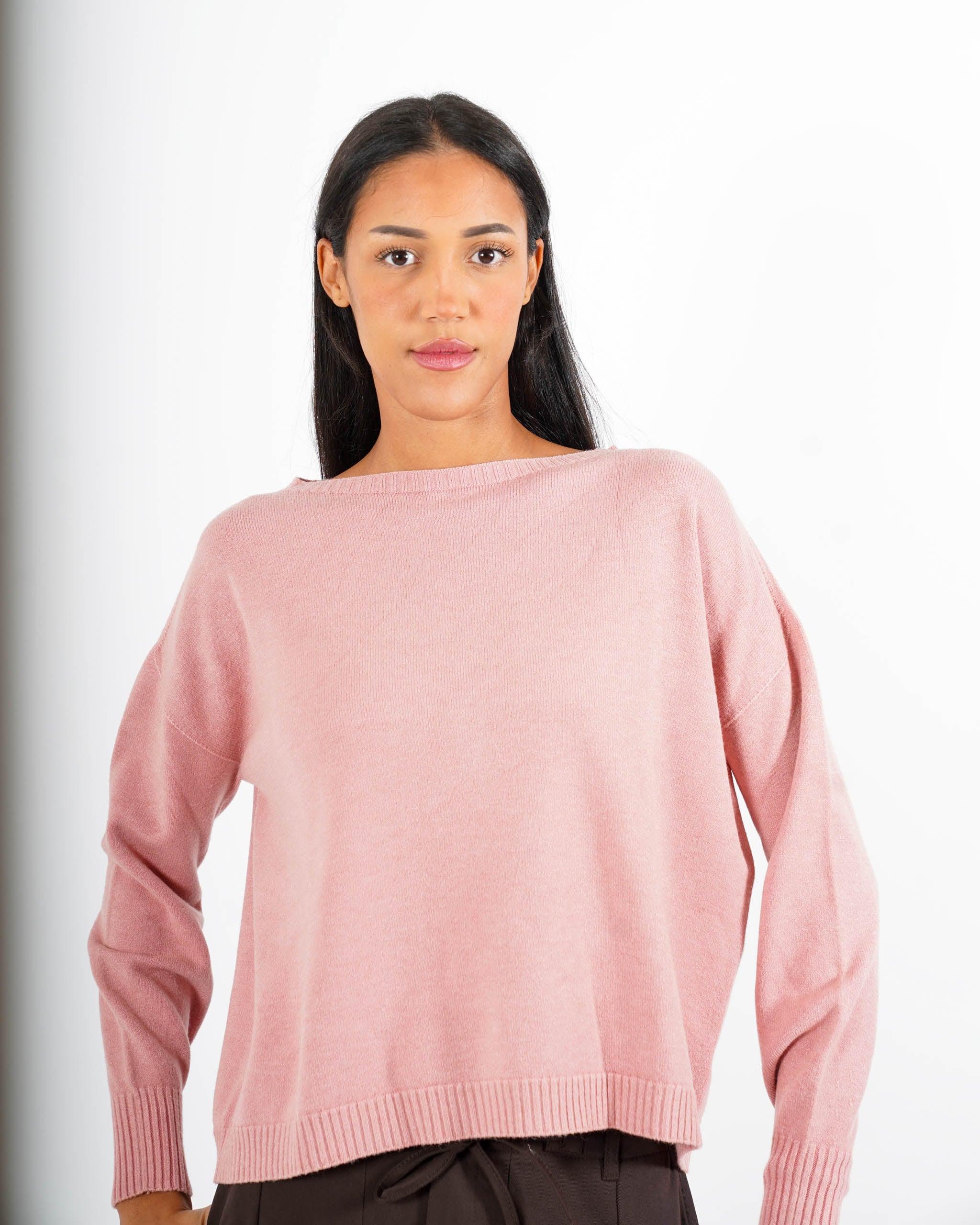 Maglia girocollo in mano lana- Nigeria