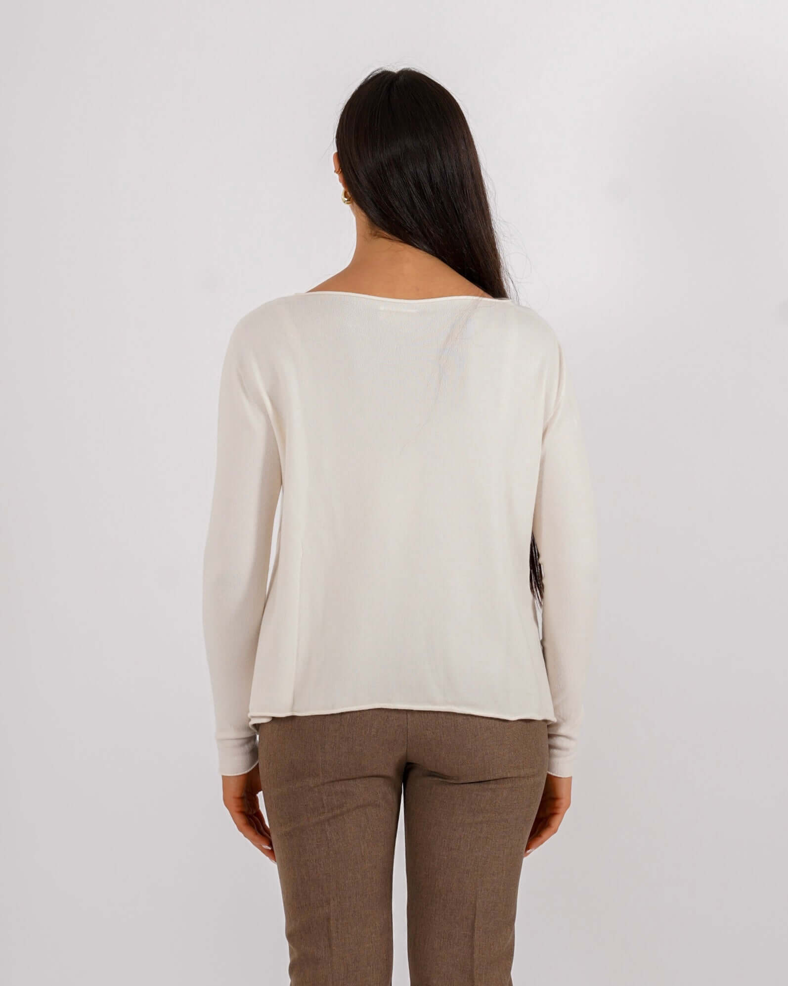 Maglia girocollo minimal con spacchi laterali - Austria