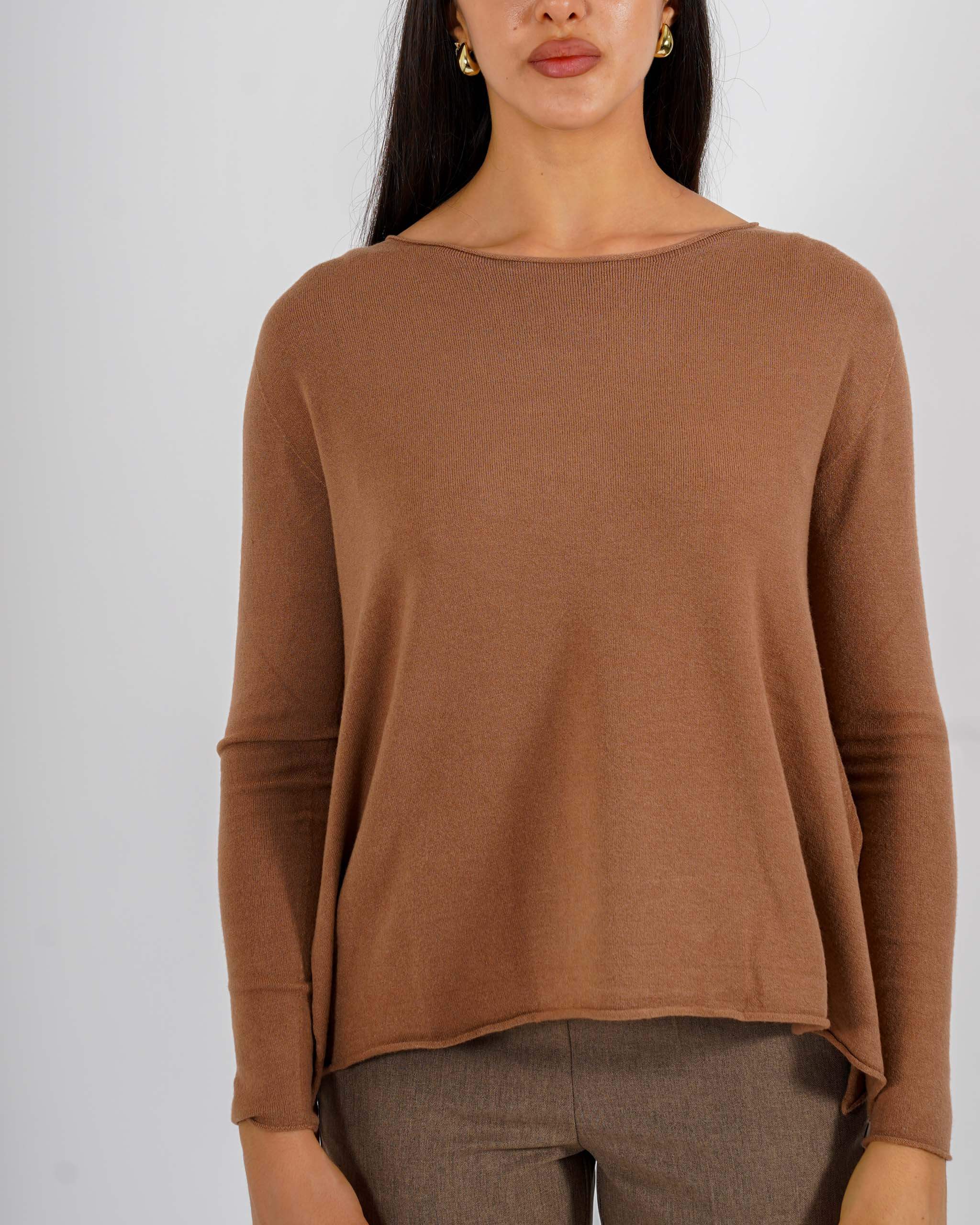 Maglia girocollo minimal con spacchi laterali - Austria