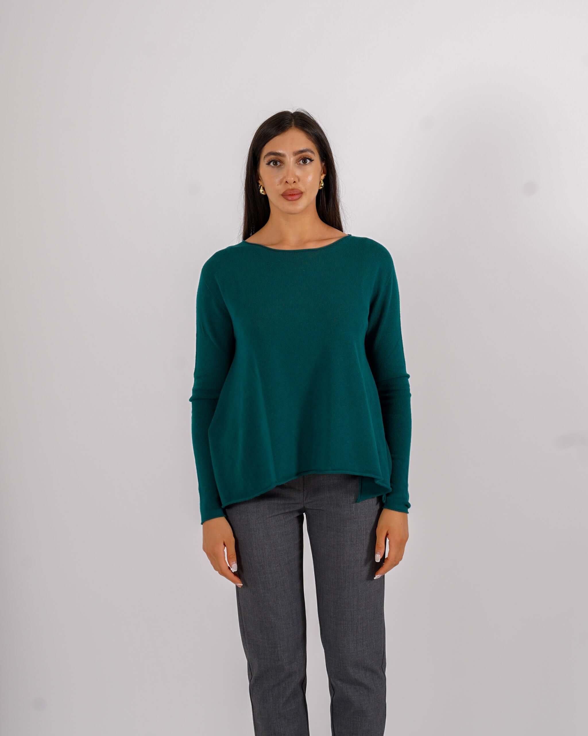 Maglia girocollo minimal con spacchi laterali - Austria