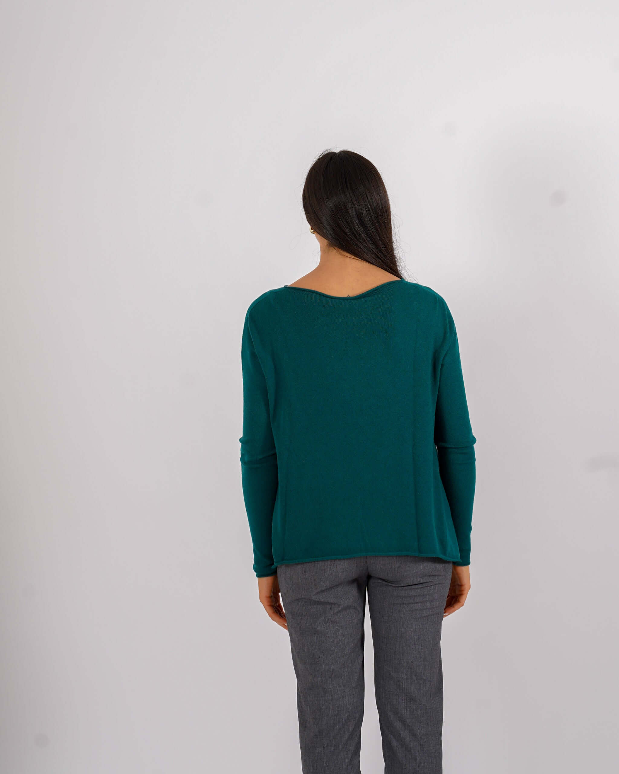 Maglia girocollo minimal con spacchi laterali - Austria