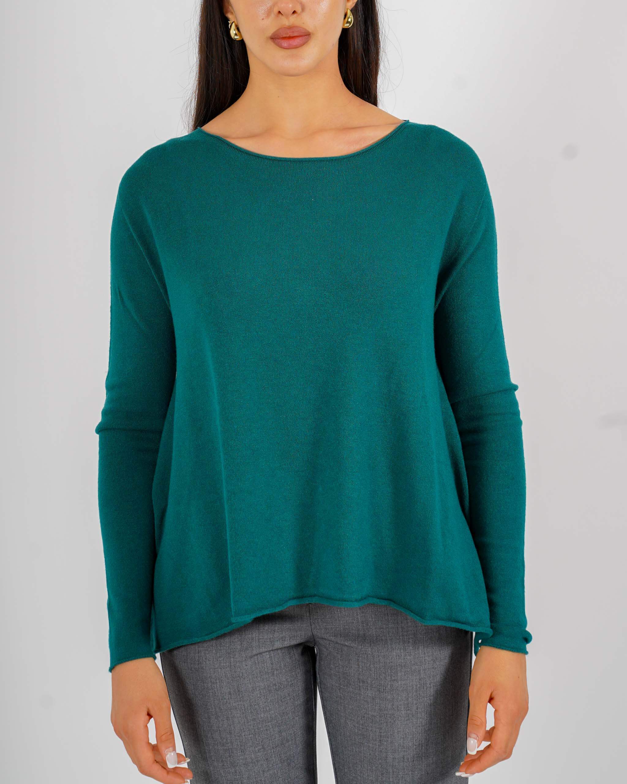 Maglia girocollo minimal con spacchi laterali - Austria
