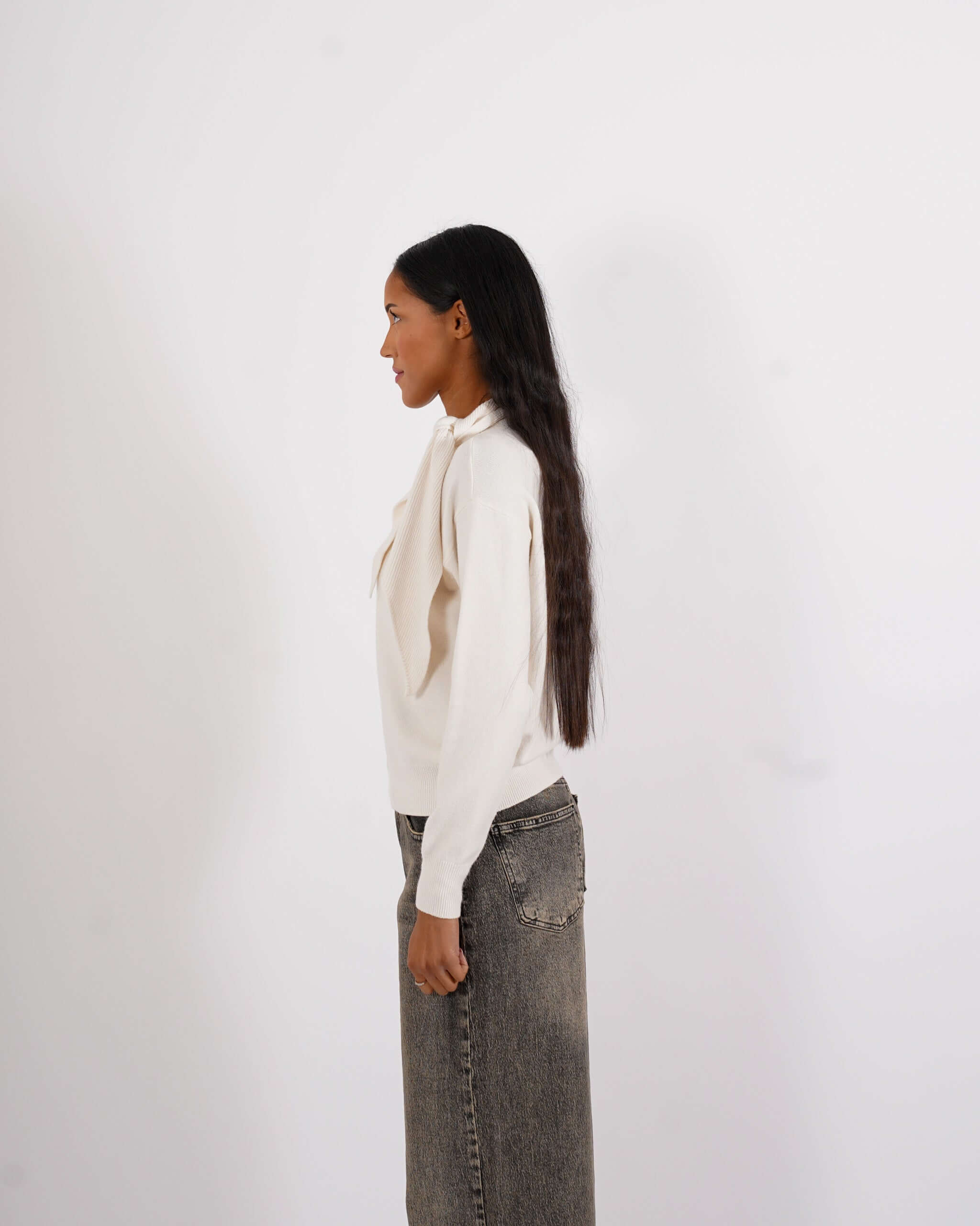 Maglia con fiocco al collo - Darsena - Hope Fashion