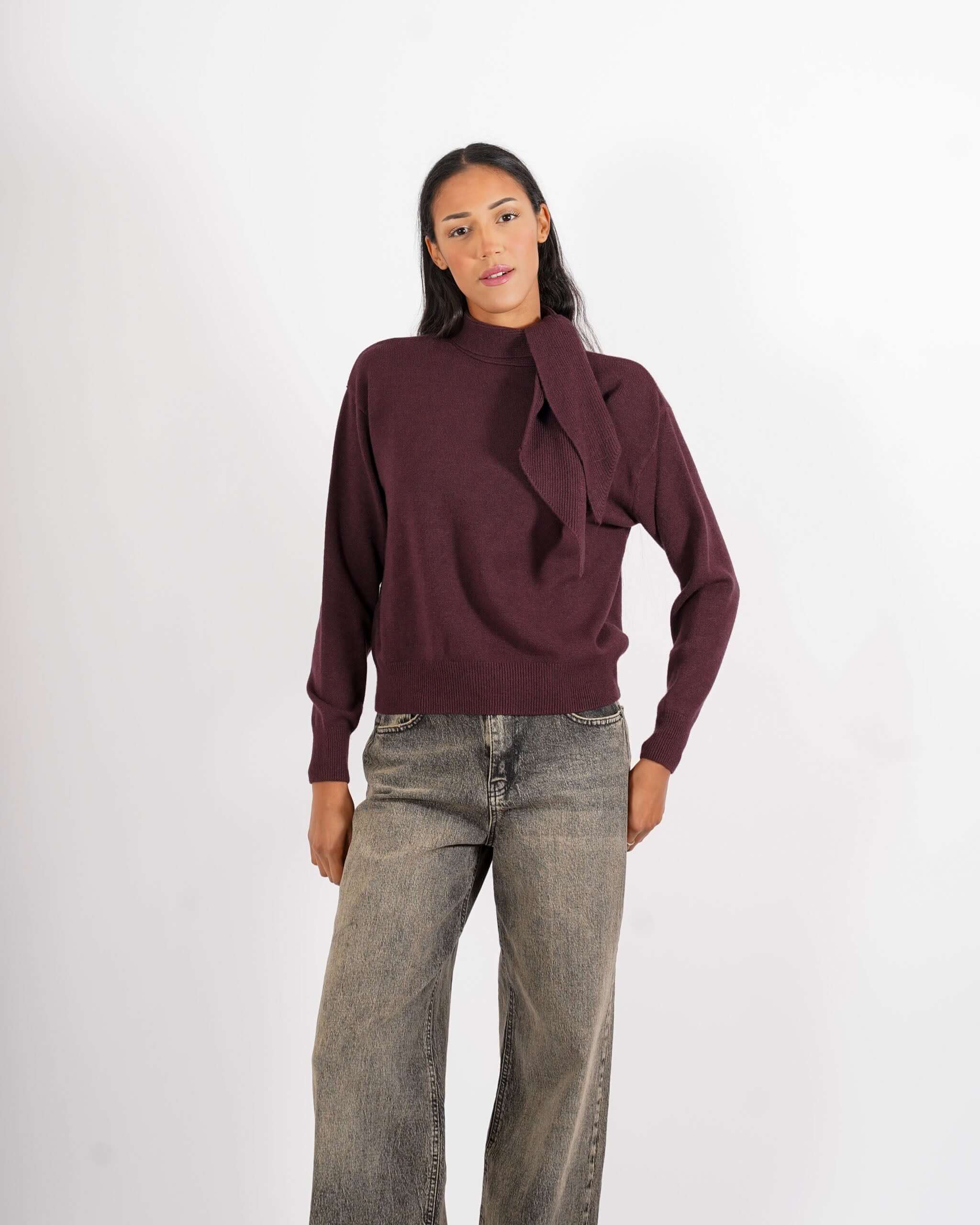 Maglia con fiocco al collo - Darsena - Hope Fashion