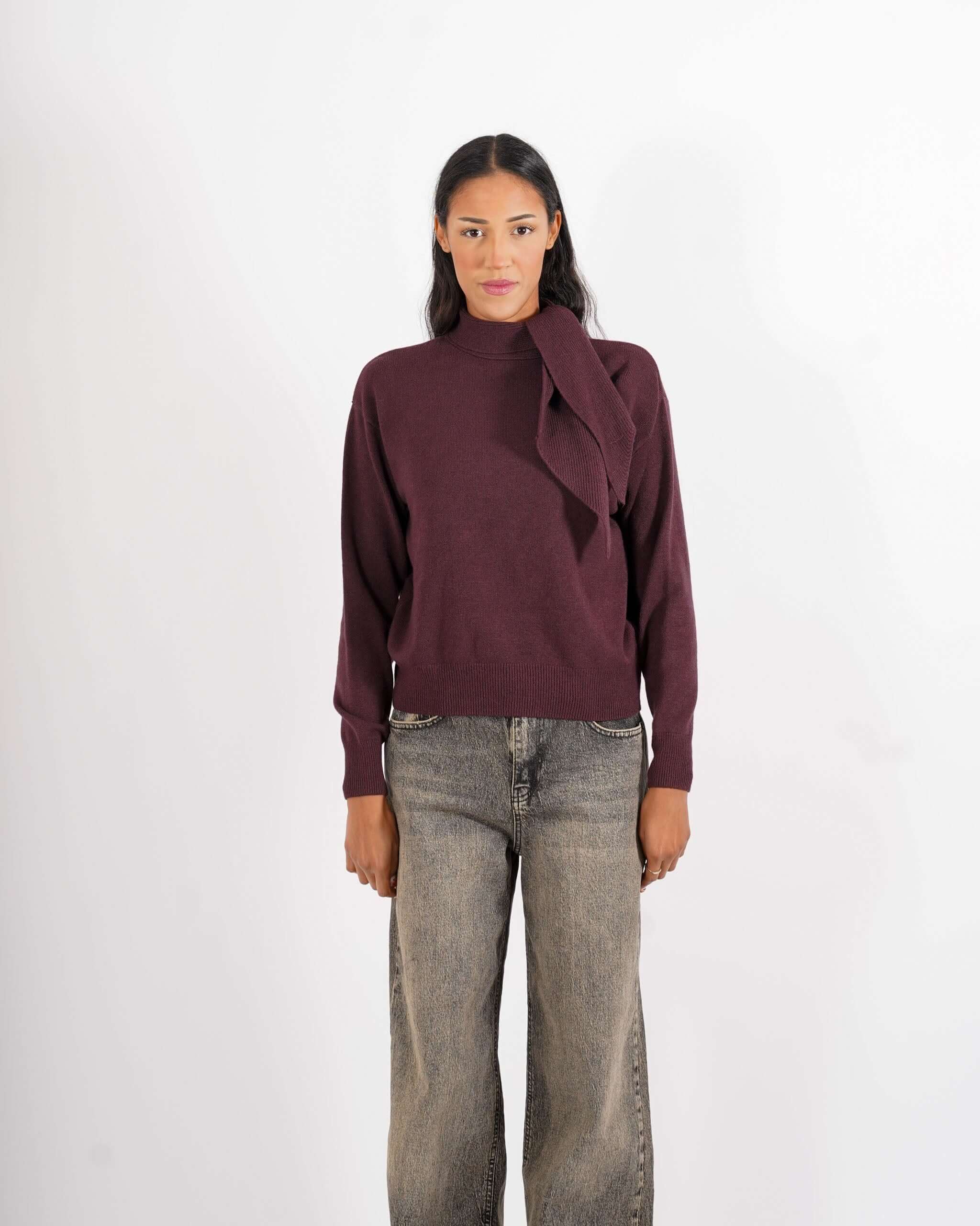 Maglia con fiocco al collo - Darsena - Hope Fashion