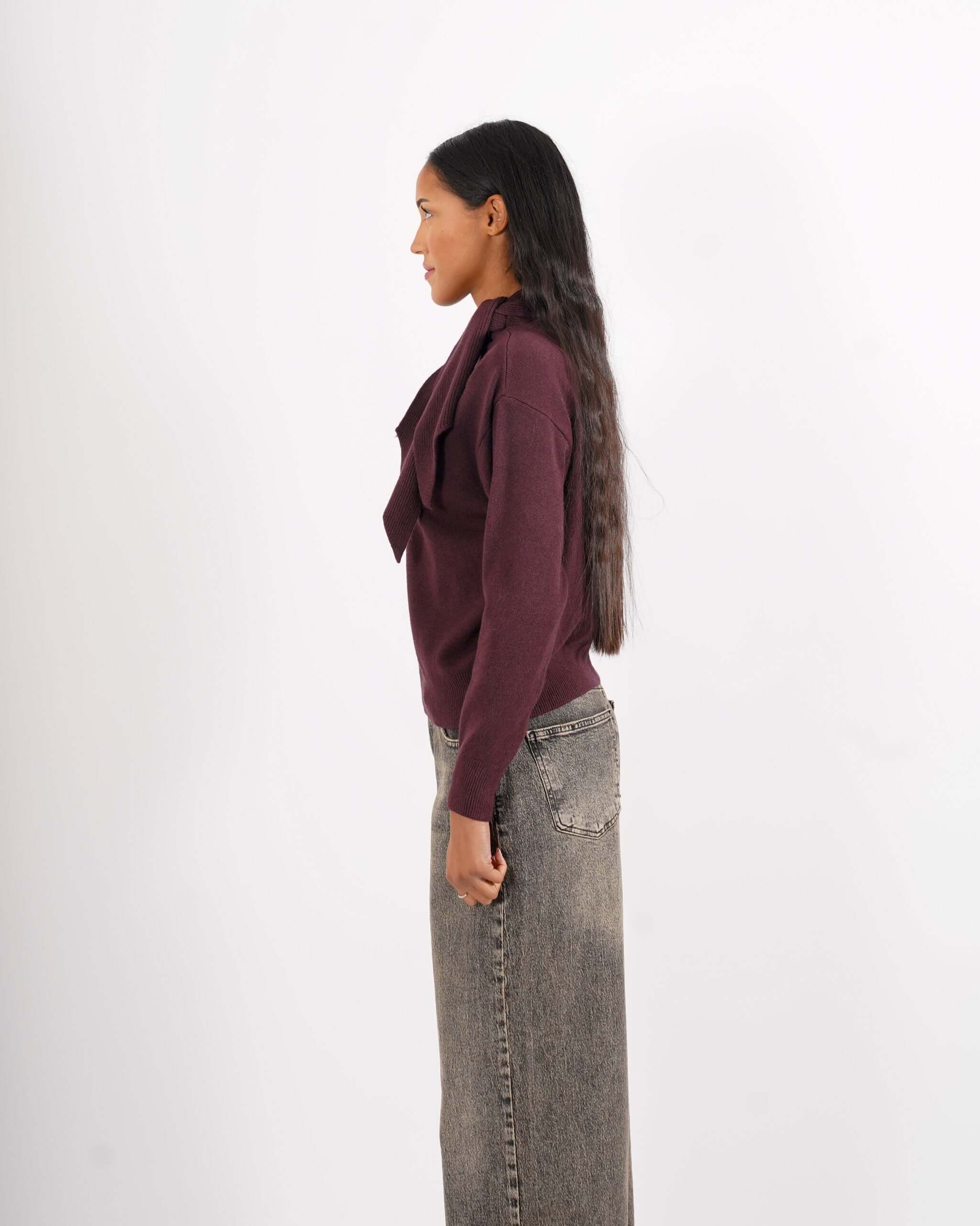 Maglia con fiocco al collo - Darsena - Hope Fashion