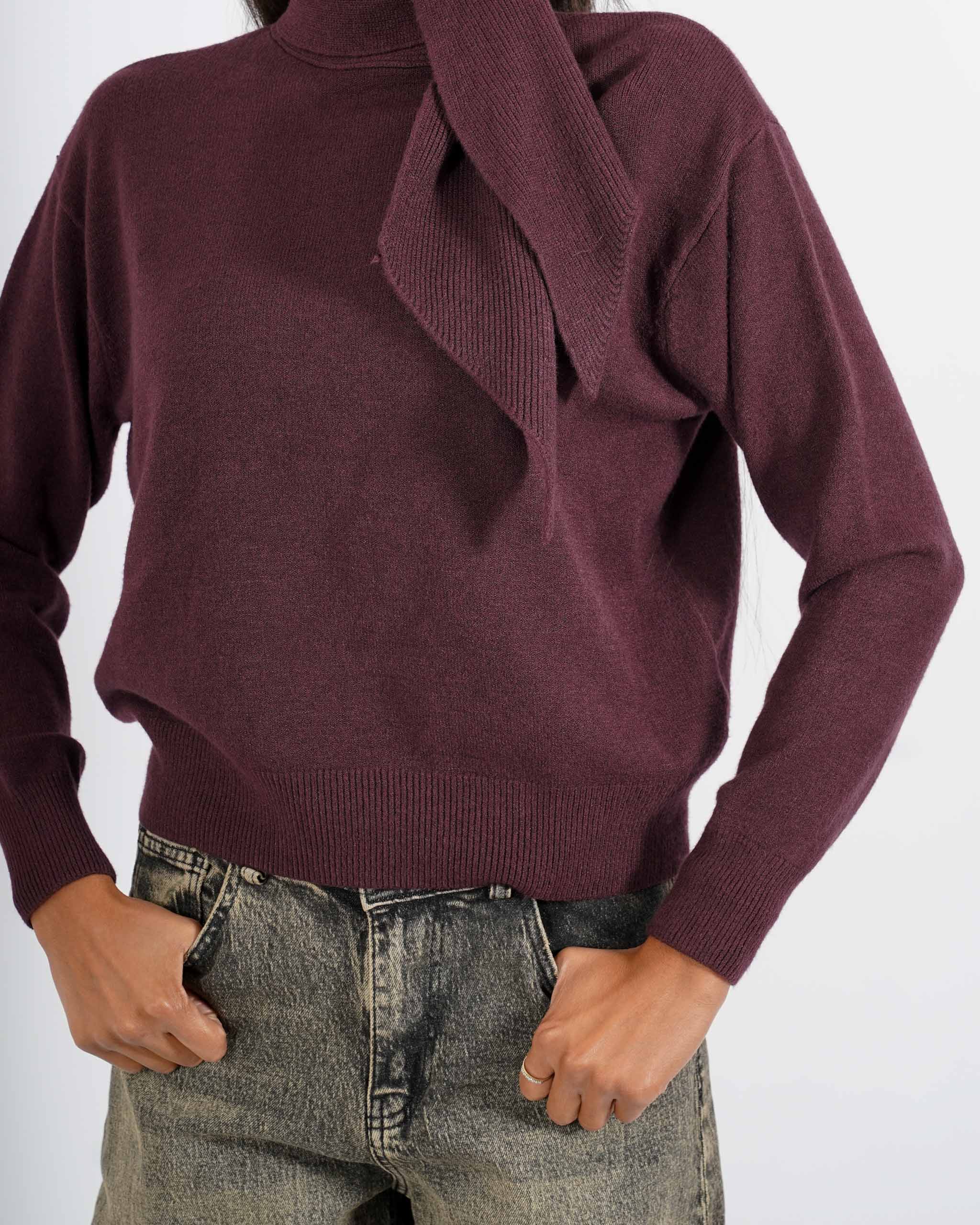 Maglia con fiocco al collo - Darsena