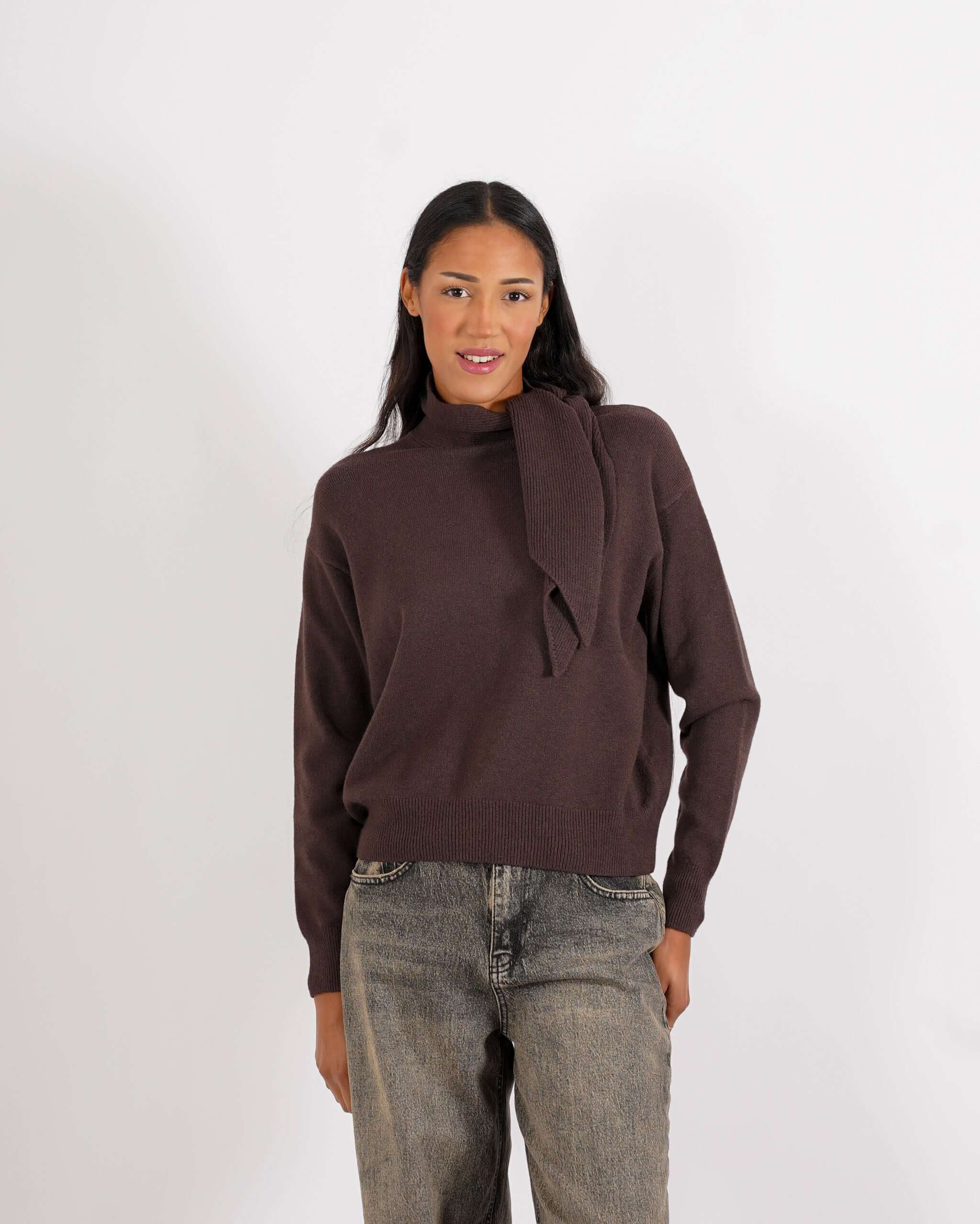 Maglia con fiocco al collo - Darsena - Hope Fashion