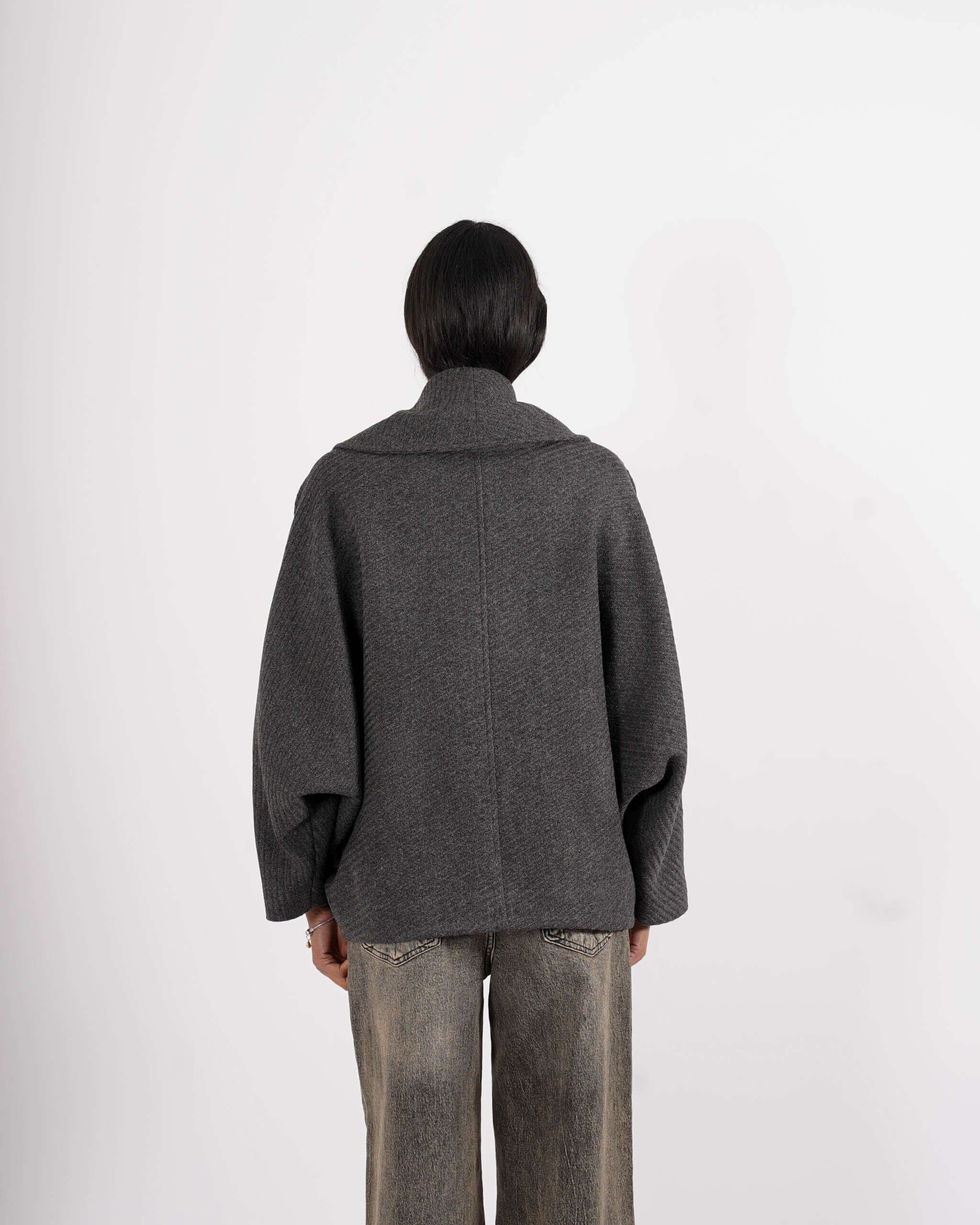 Caban doppio petto con collo sciallato - Aquila - Hope Fashion