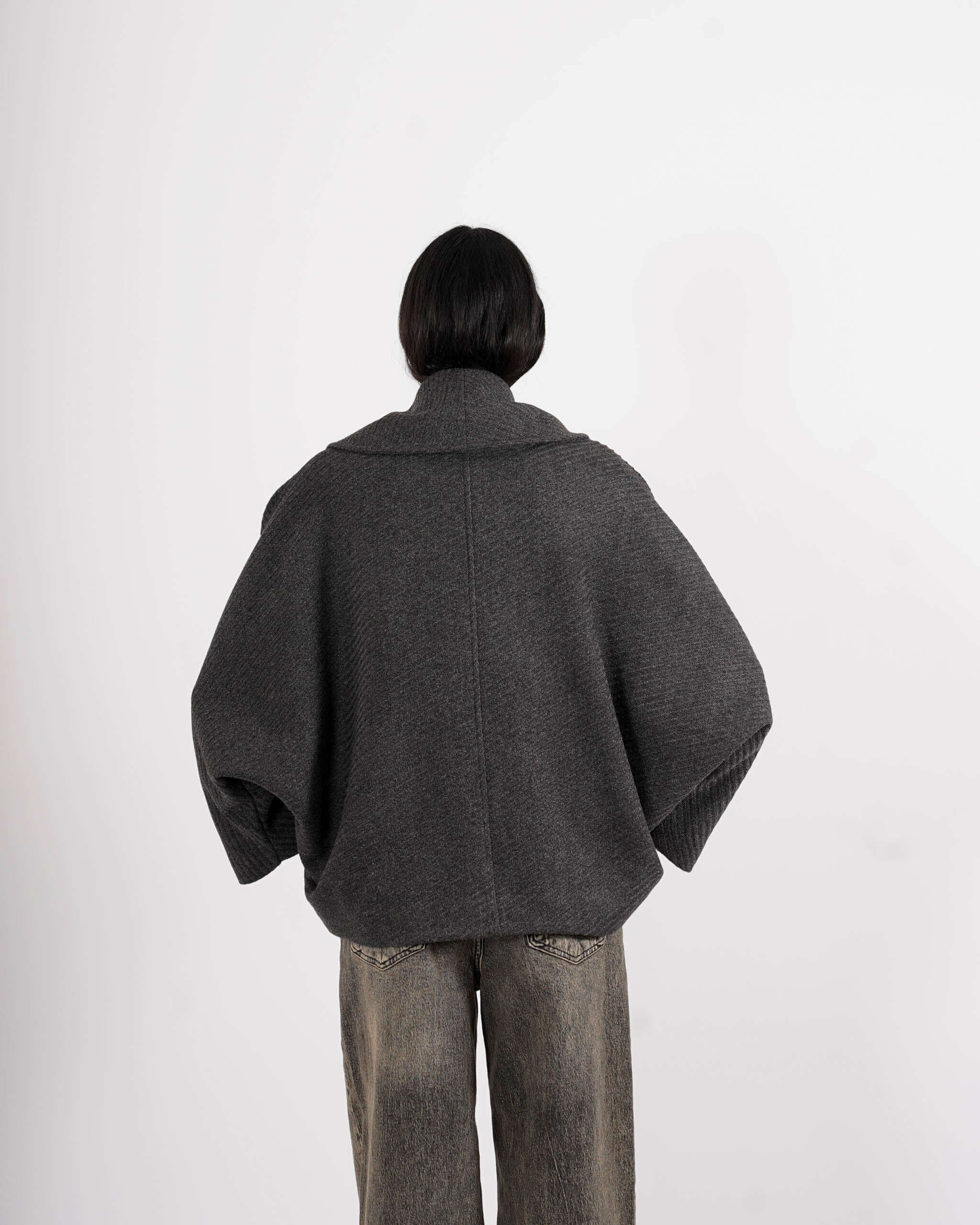 Caban doppio petto con collo sciallato - Aquila - Hope Fashion