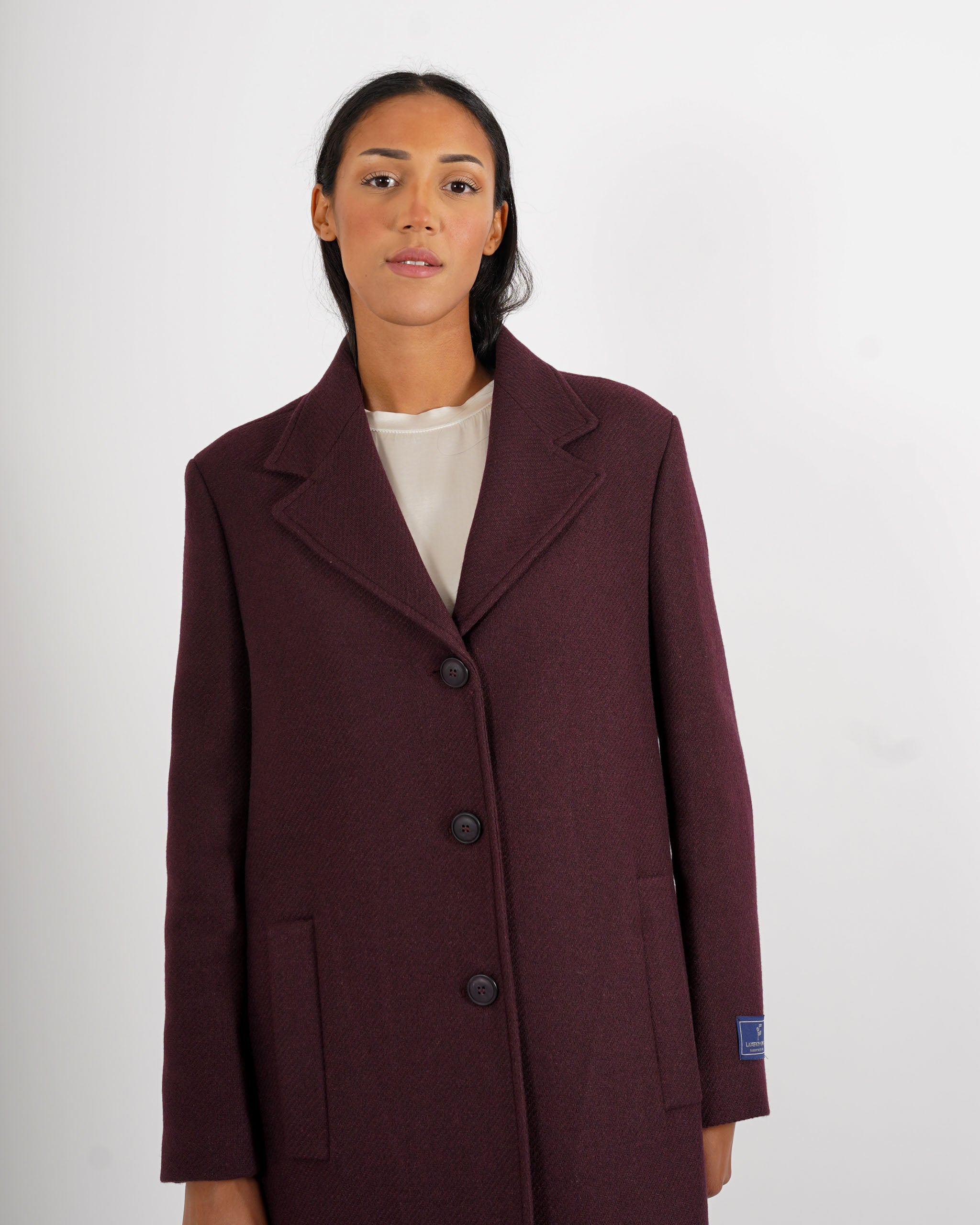 Cappotto lungo monopetto in mano lana - Airone