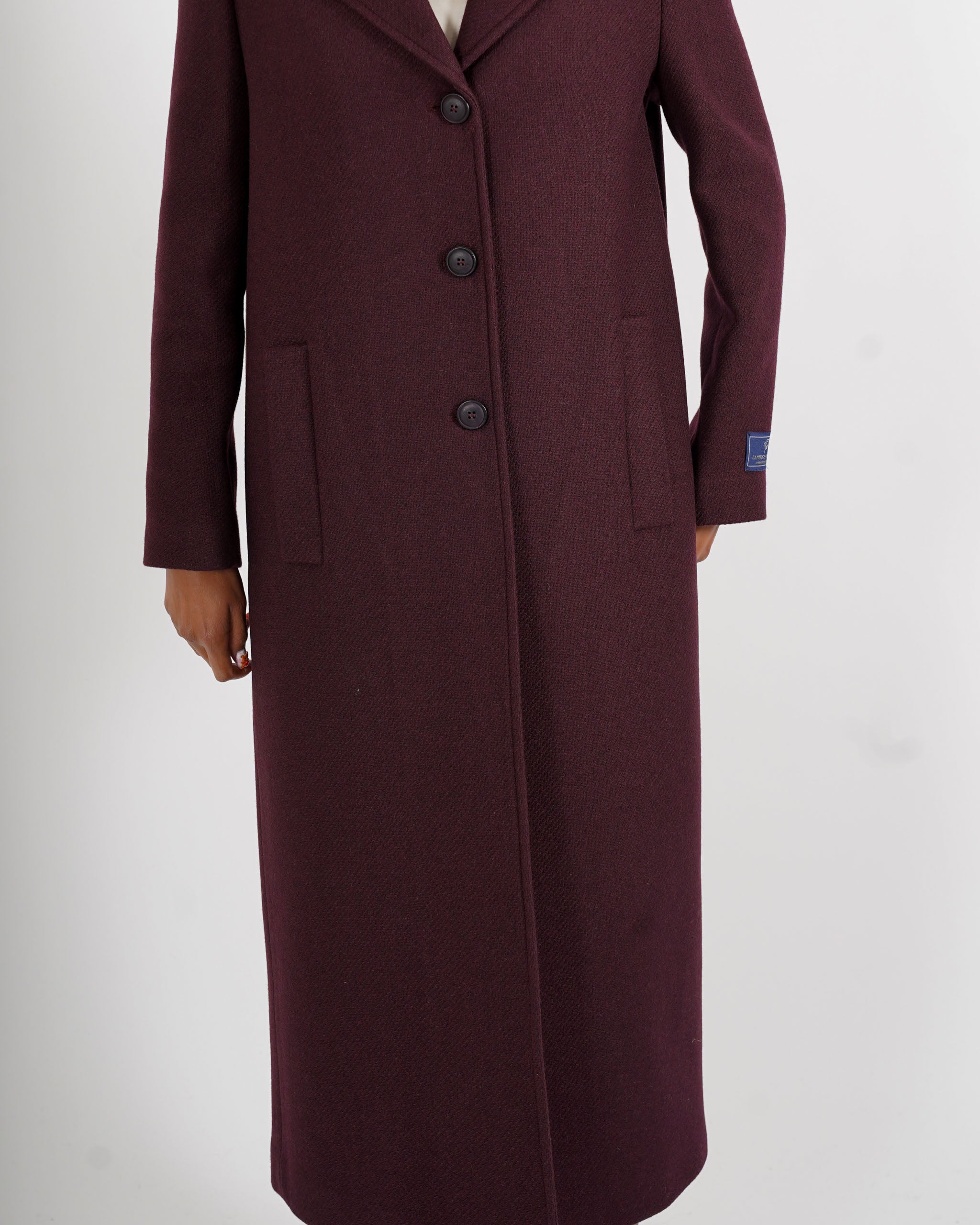 Cappotto lungo monopetto in mano lana - Airone