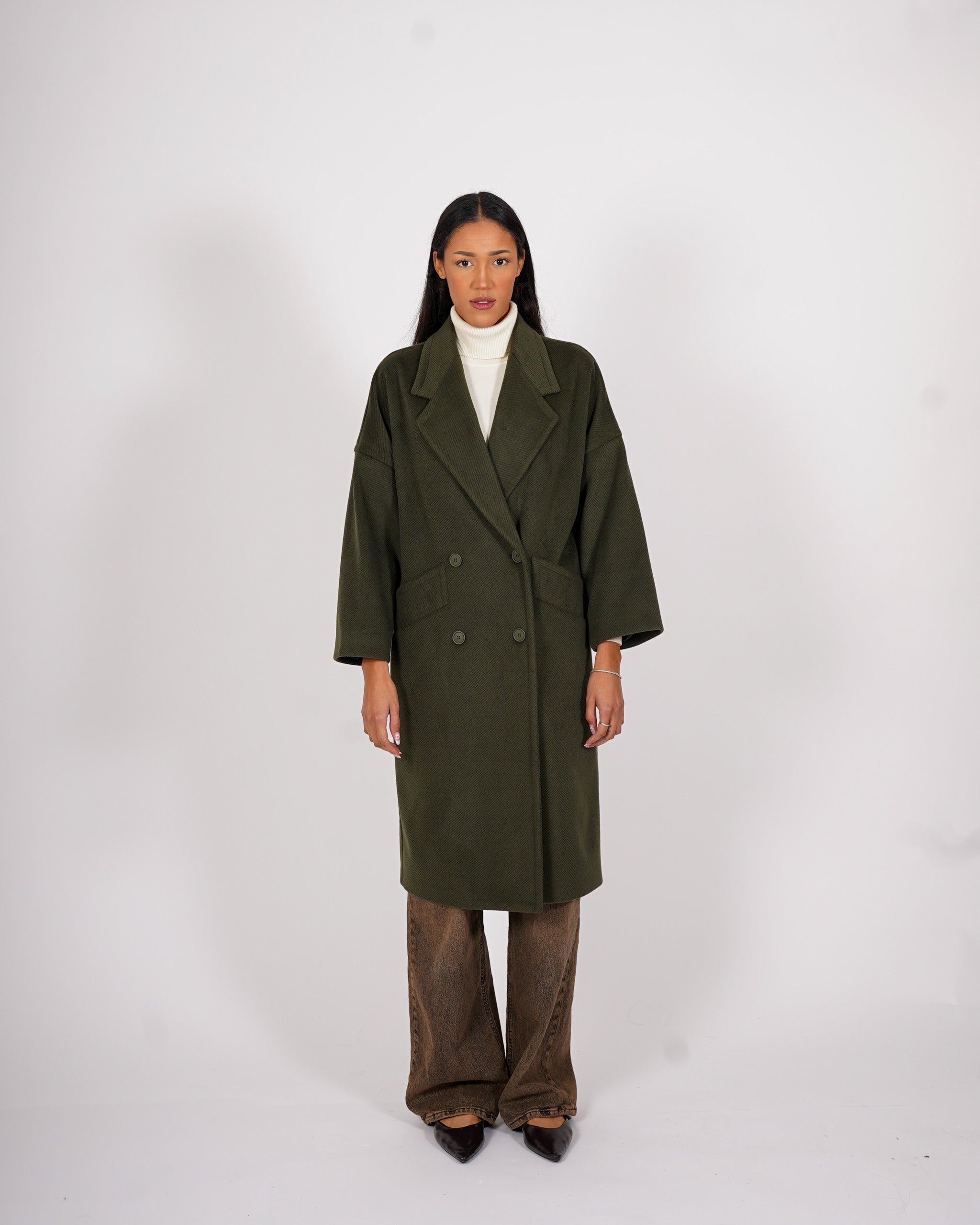 Cappotto lungo over doppio petto - Ballerina