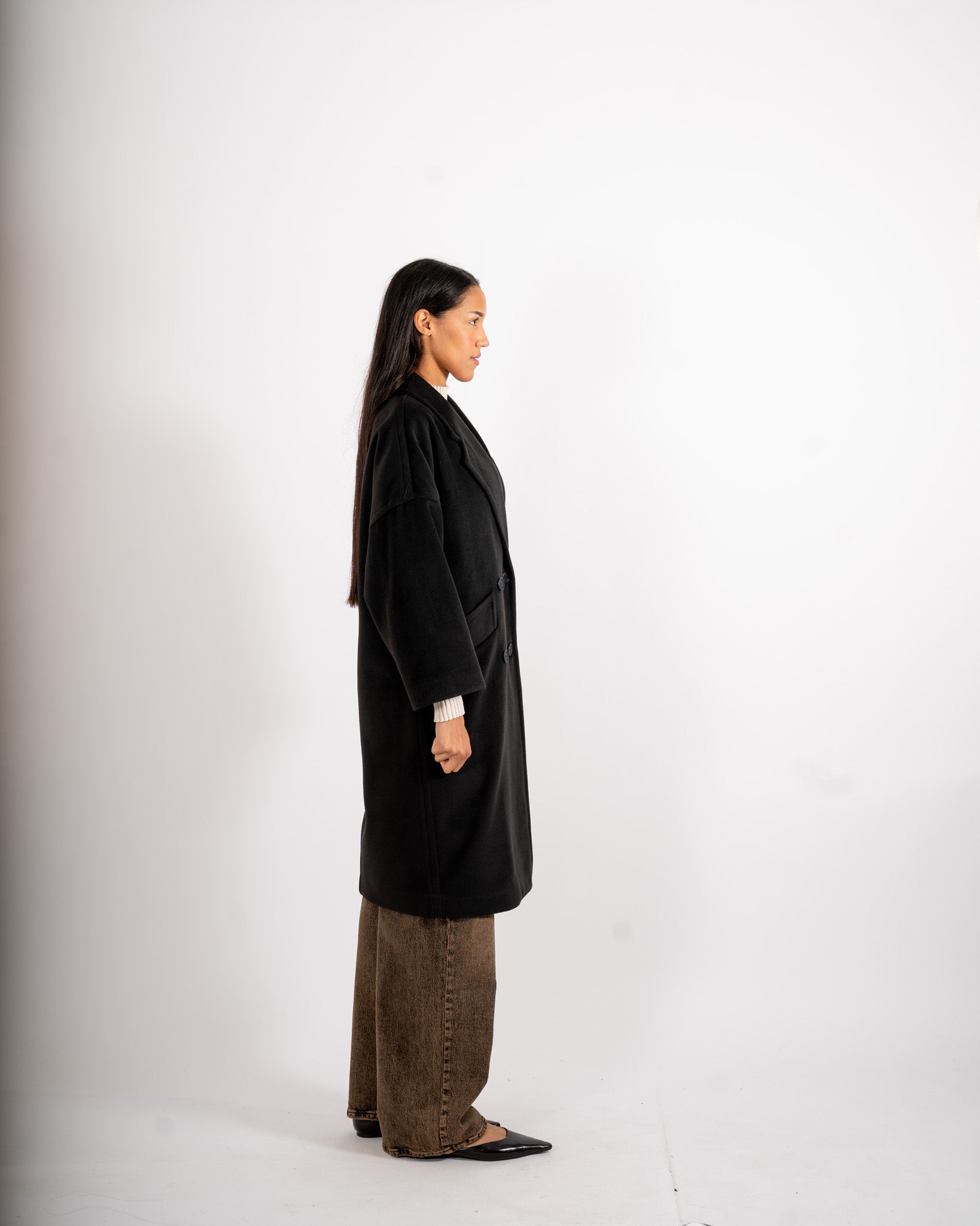 Cappotto lungo over doppio petto - Ballerina