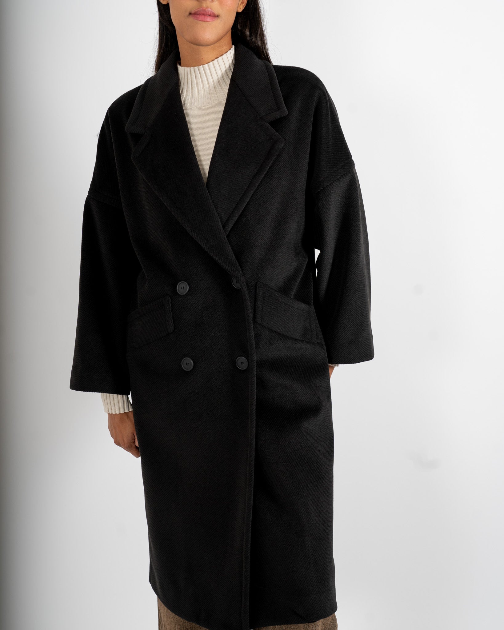 Cappotto lungo over doppio petto - Ballerina