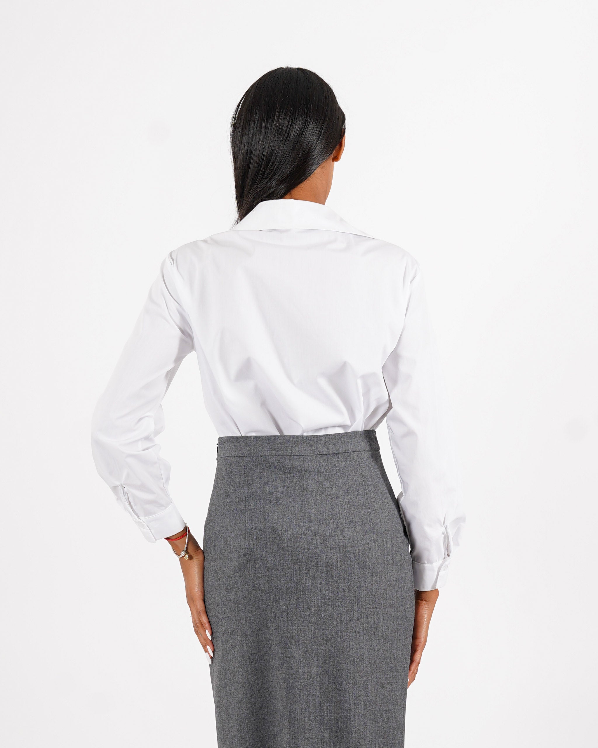 Camicia in cotone con dettaglio sul profilo - Spiritosa