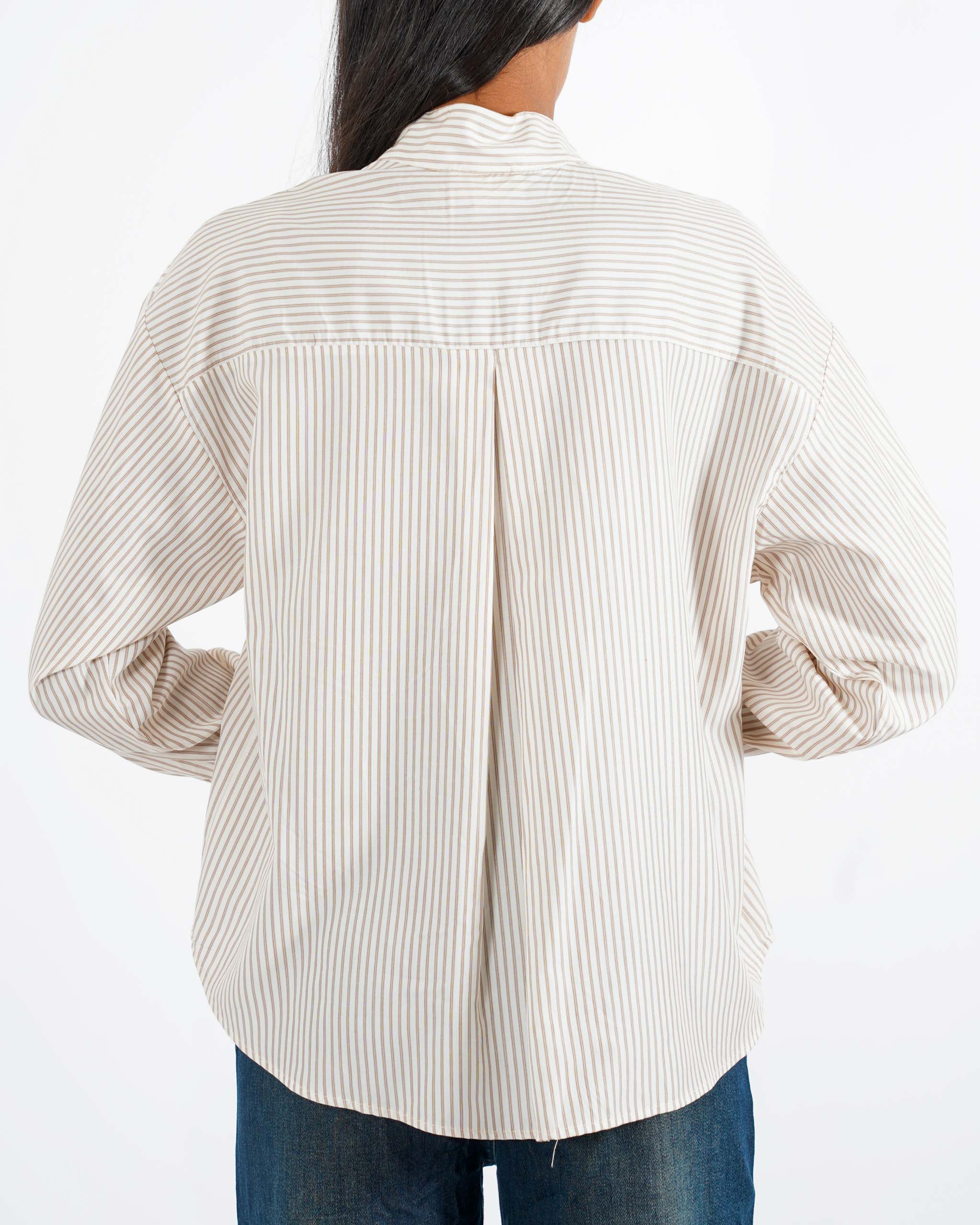 Camicia rigata colletto chiuso - Virtuosa