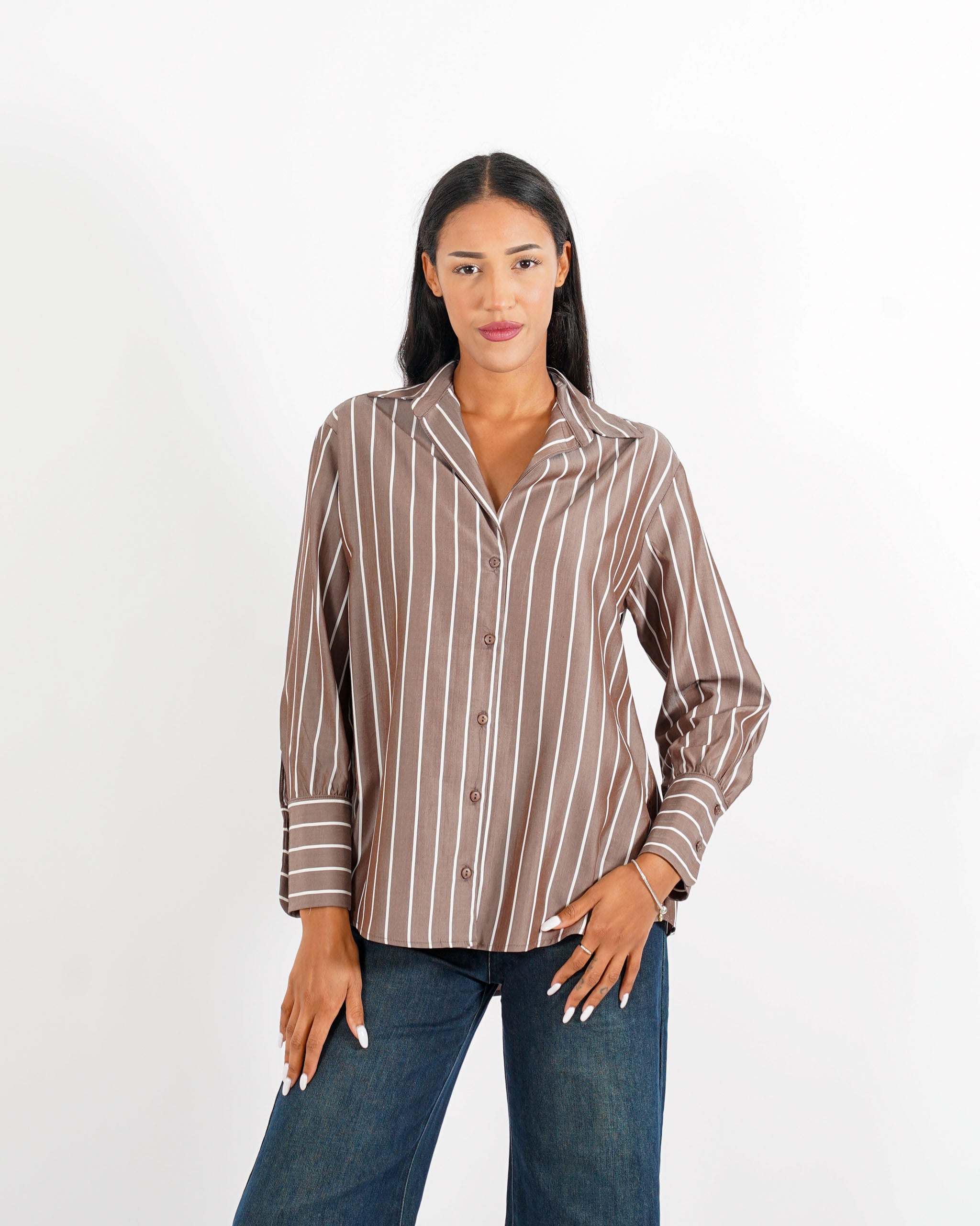 Camicia slim fit in cotone - Leggera