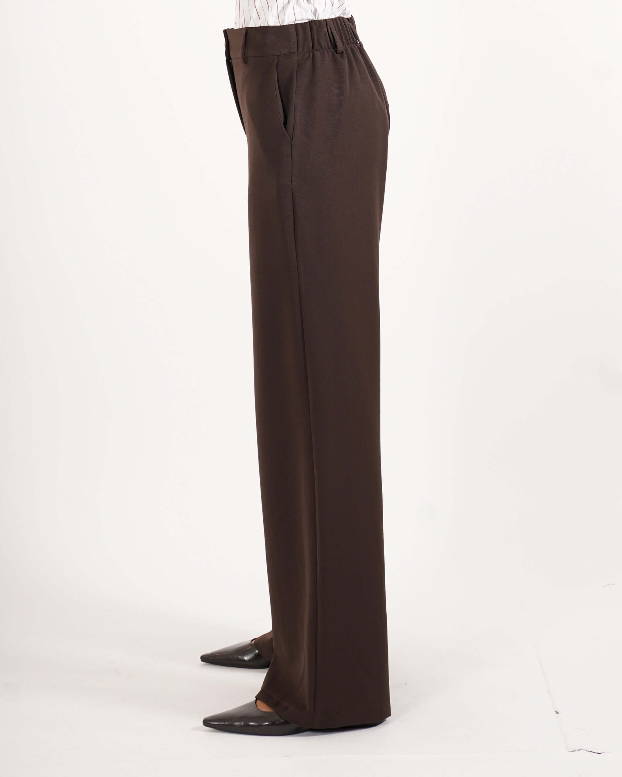 Pantaloni regular fit in eco fibra - Sandra - Hope Fashion