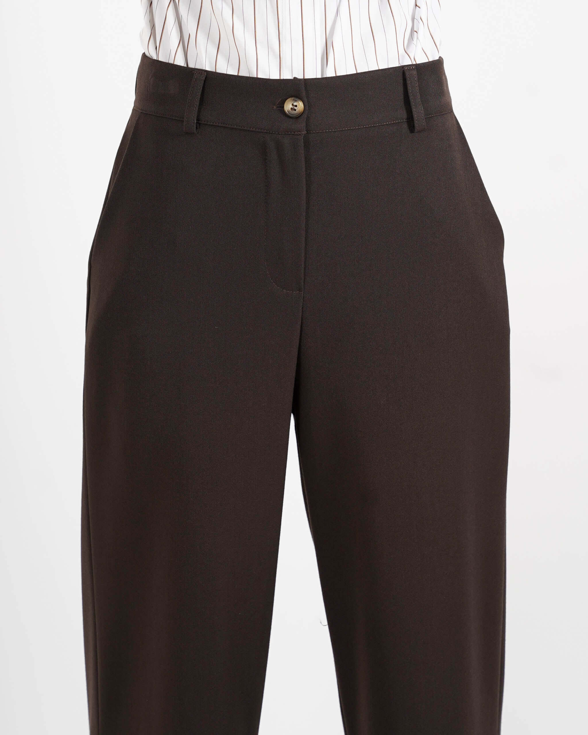 Pantaloni regular fit in eco fibra - Sandra - Hope Fashion