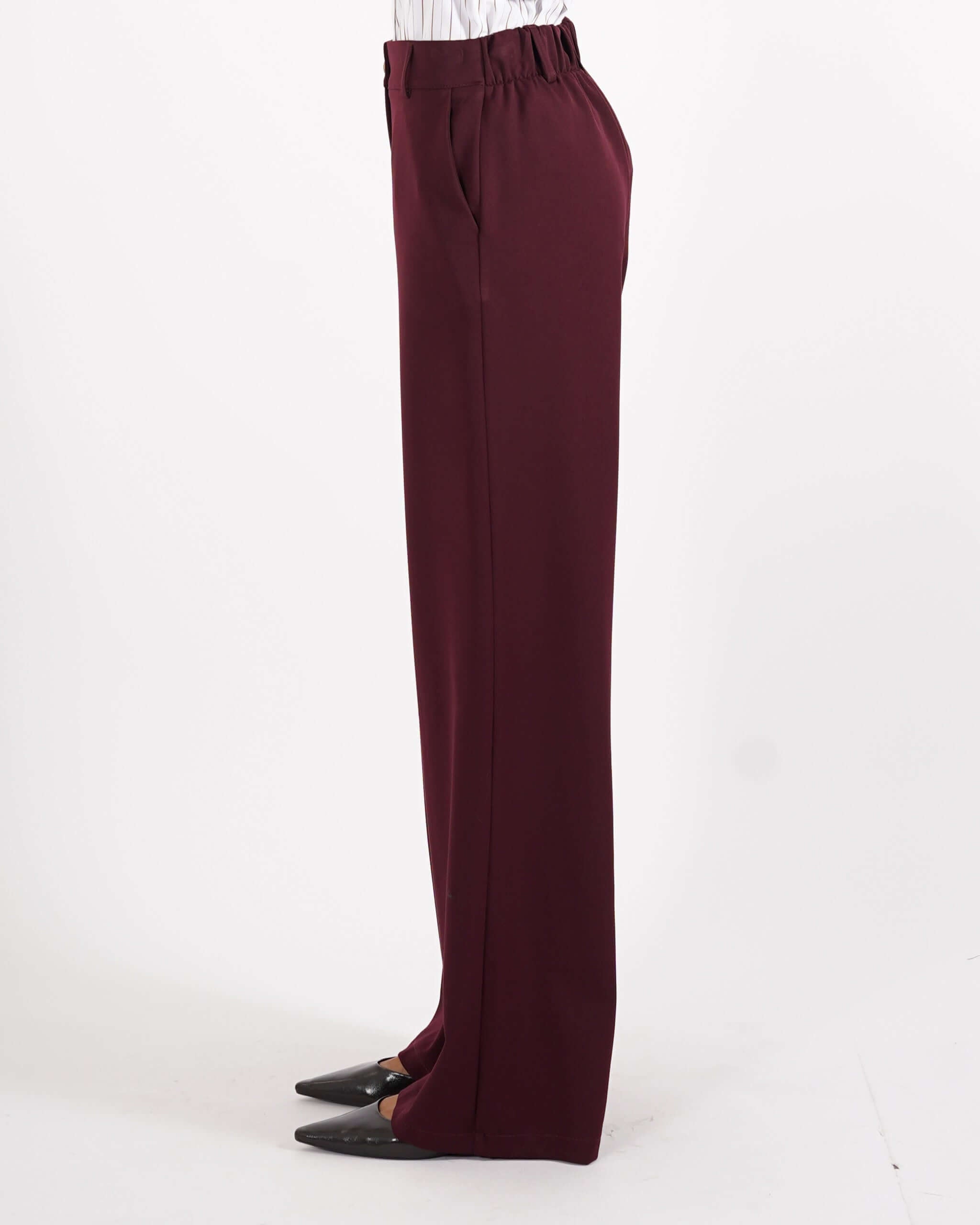 Pantaloni regular fit in eco fibra - Sandra - Hope Fashion