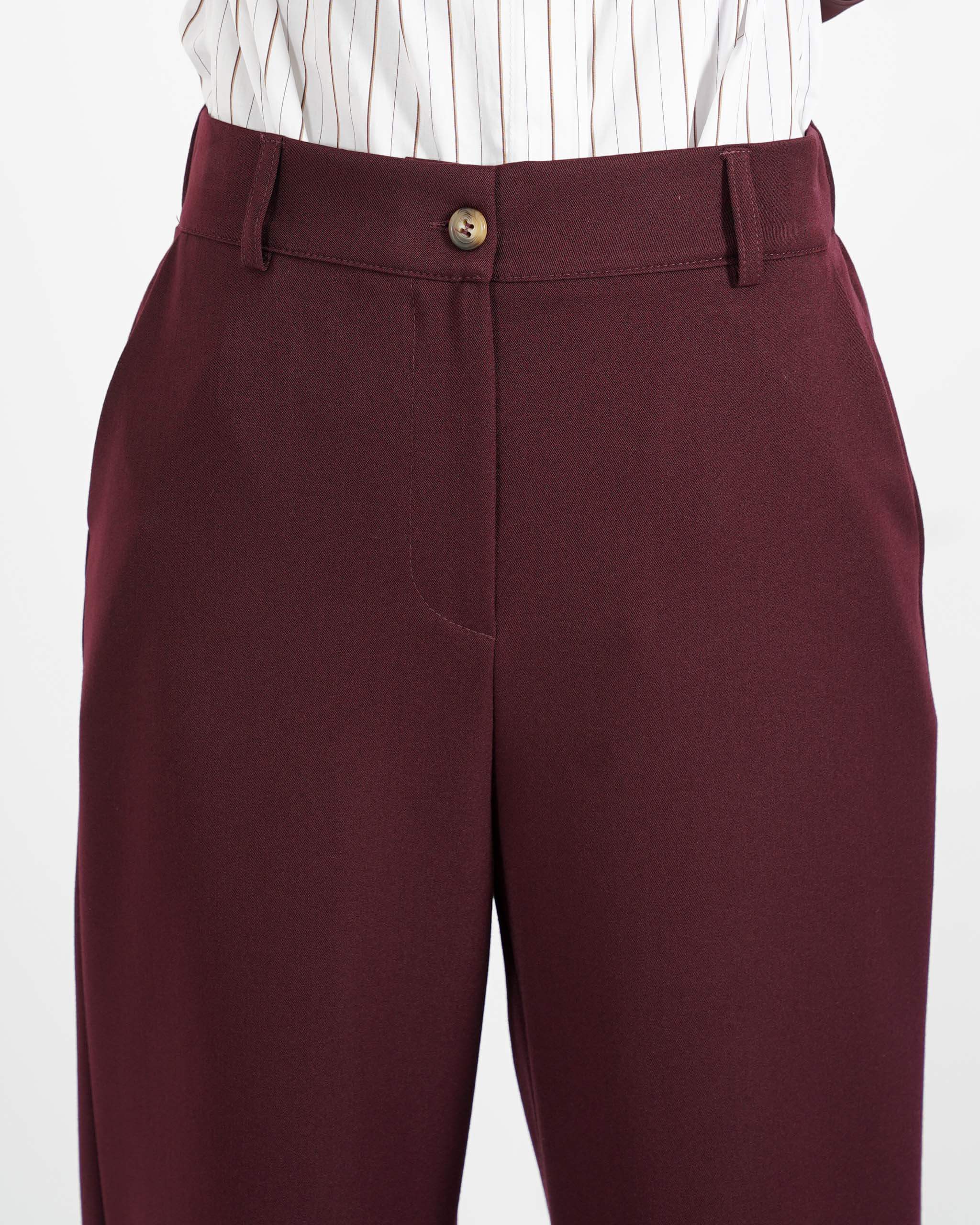 Pantaloni regular fit in eco fibra - Sandra - Hope Fashion