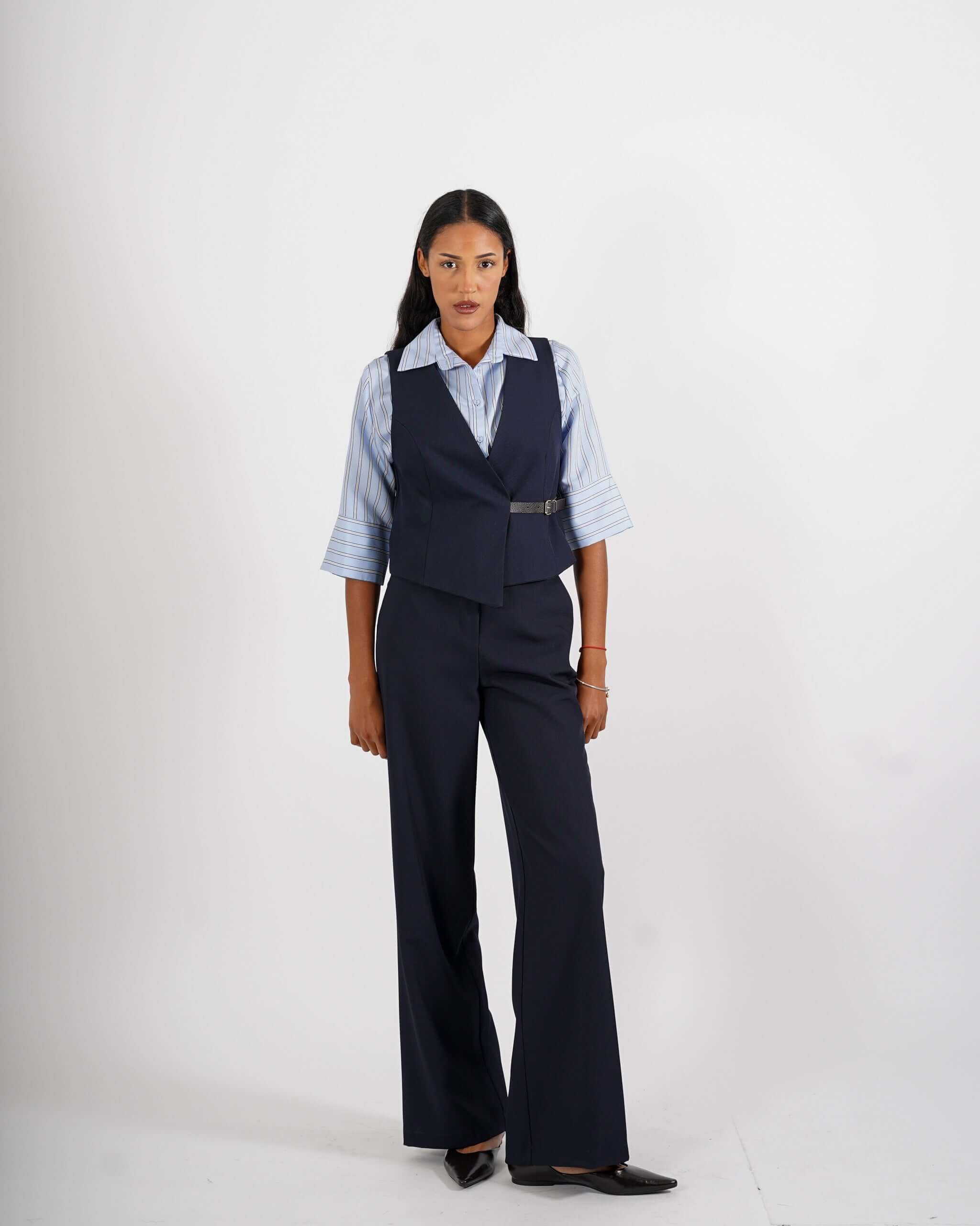 Gilet monopetto con fibia - Partenope - Hope Fashion