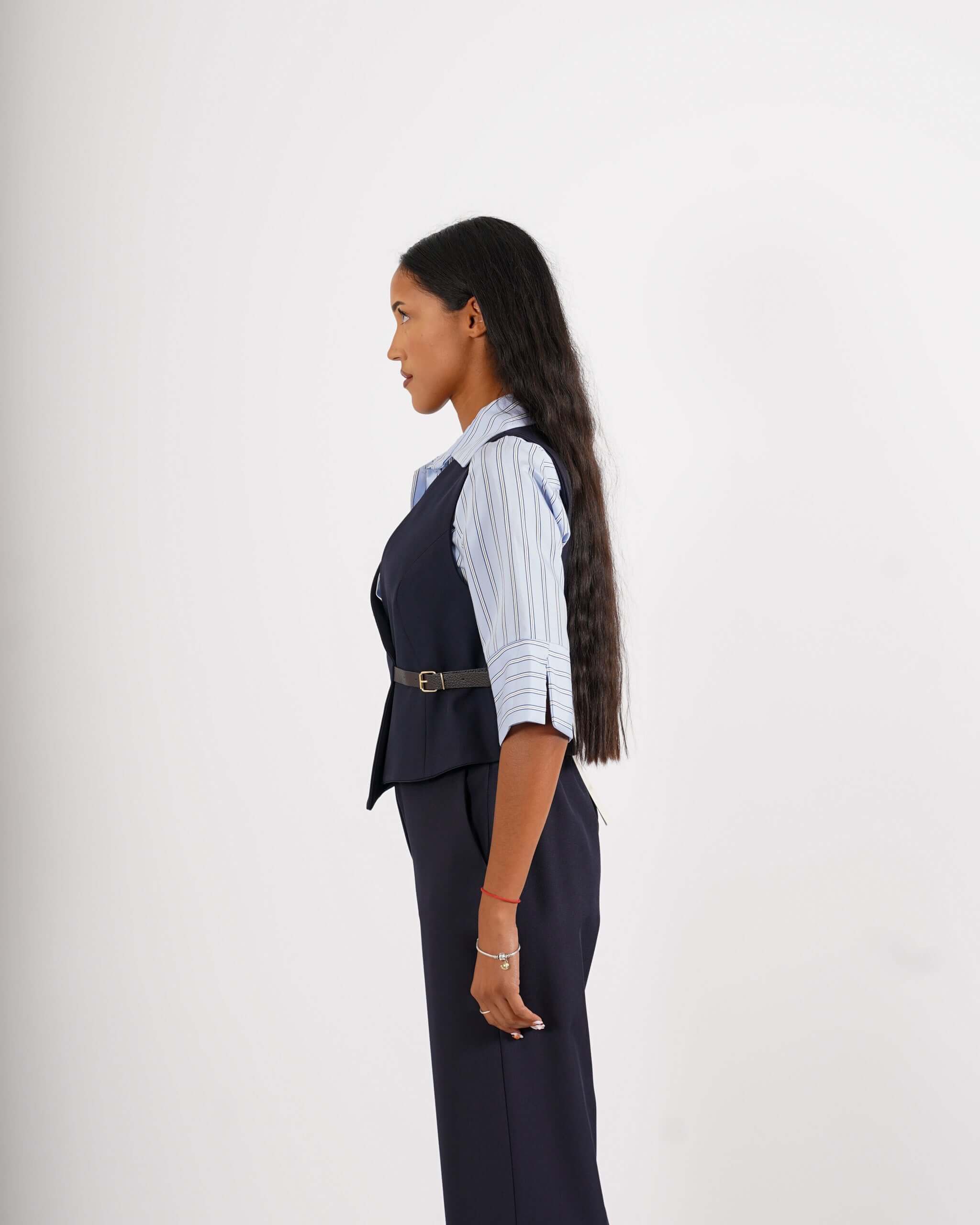 Gilet monopetto con fibia - Partenope - Hope Fashion