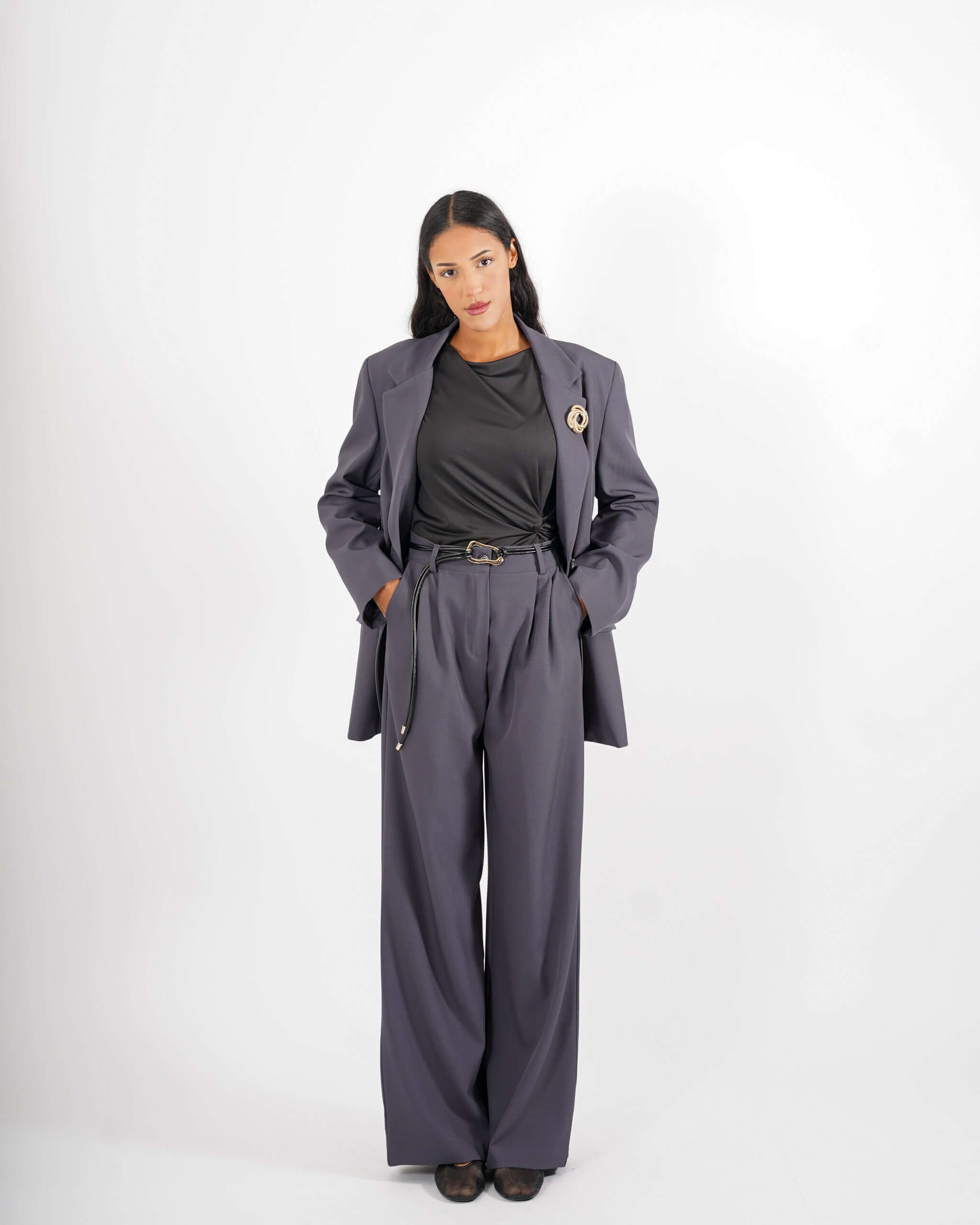 Giacca over monopetto in tessuto frescolana - Narcisa - Hope Fashion