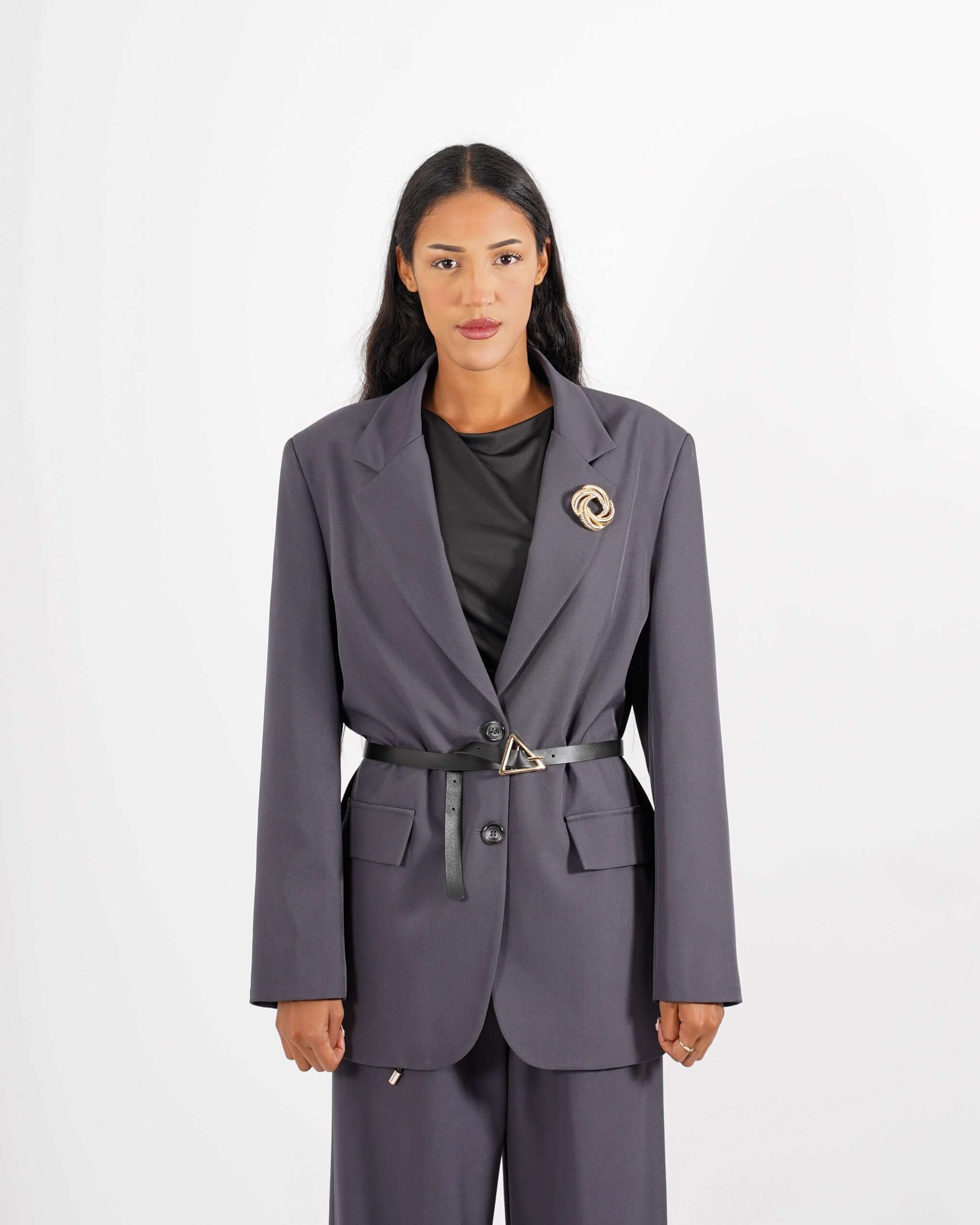 Giacca over monopetto in tessuto frescolana - Narcisa - Hope Fashion