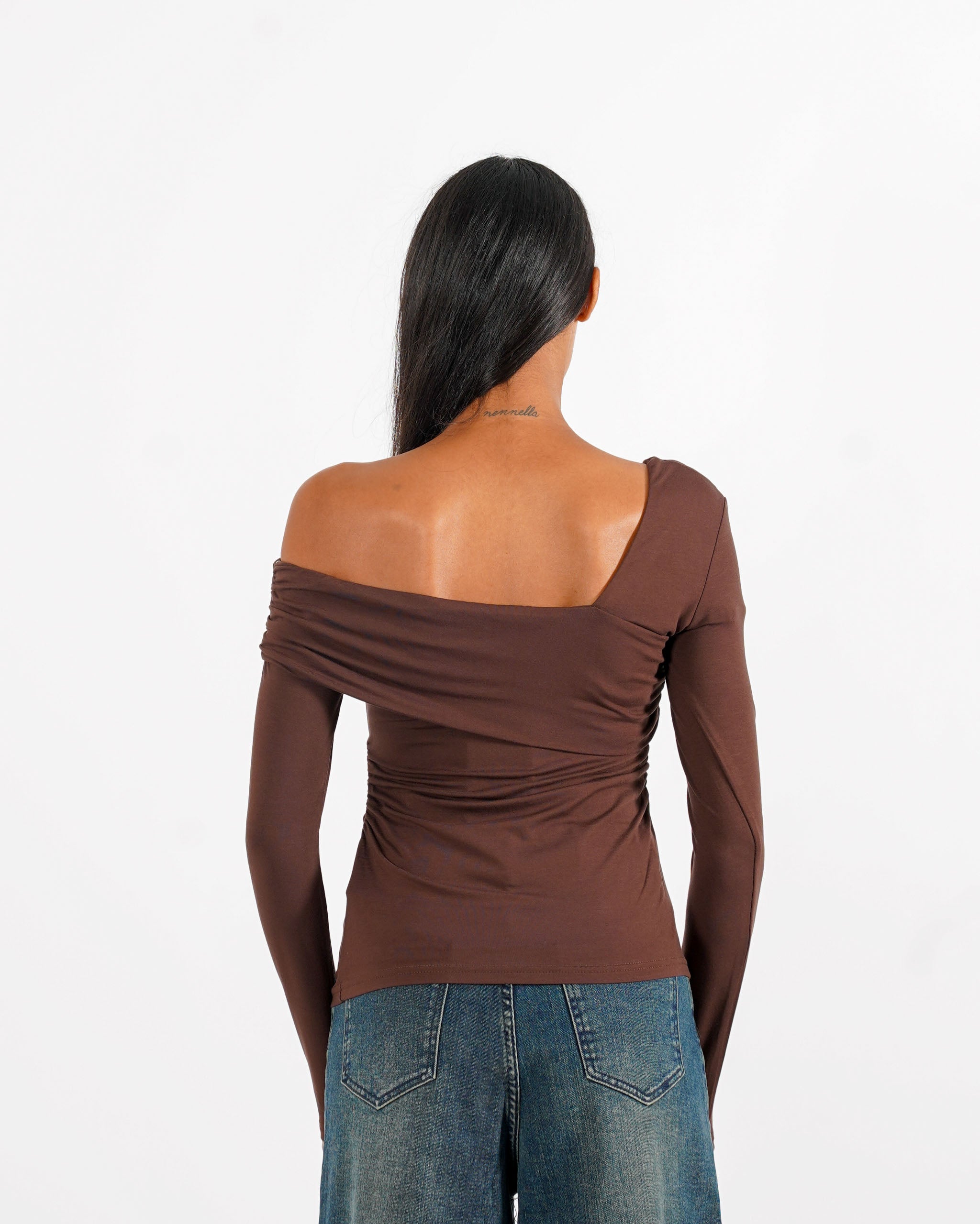 Shirt monospalla con fascia - Lorelei