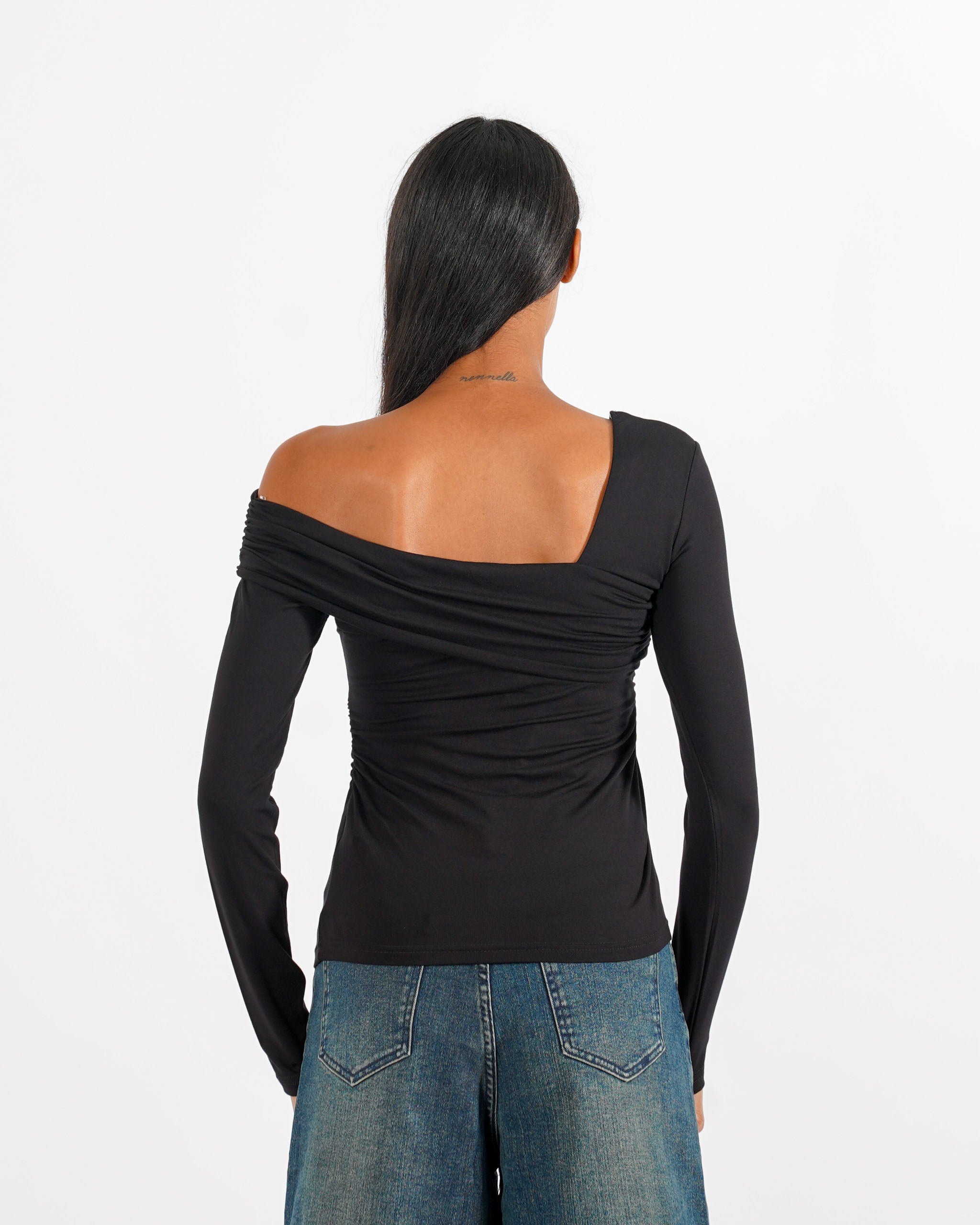 Shirt monospalla con fascia - Lorelei