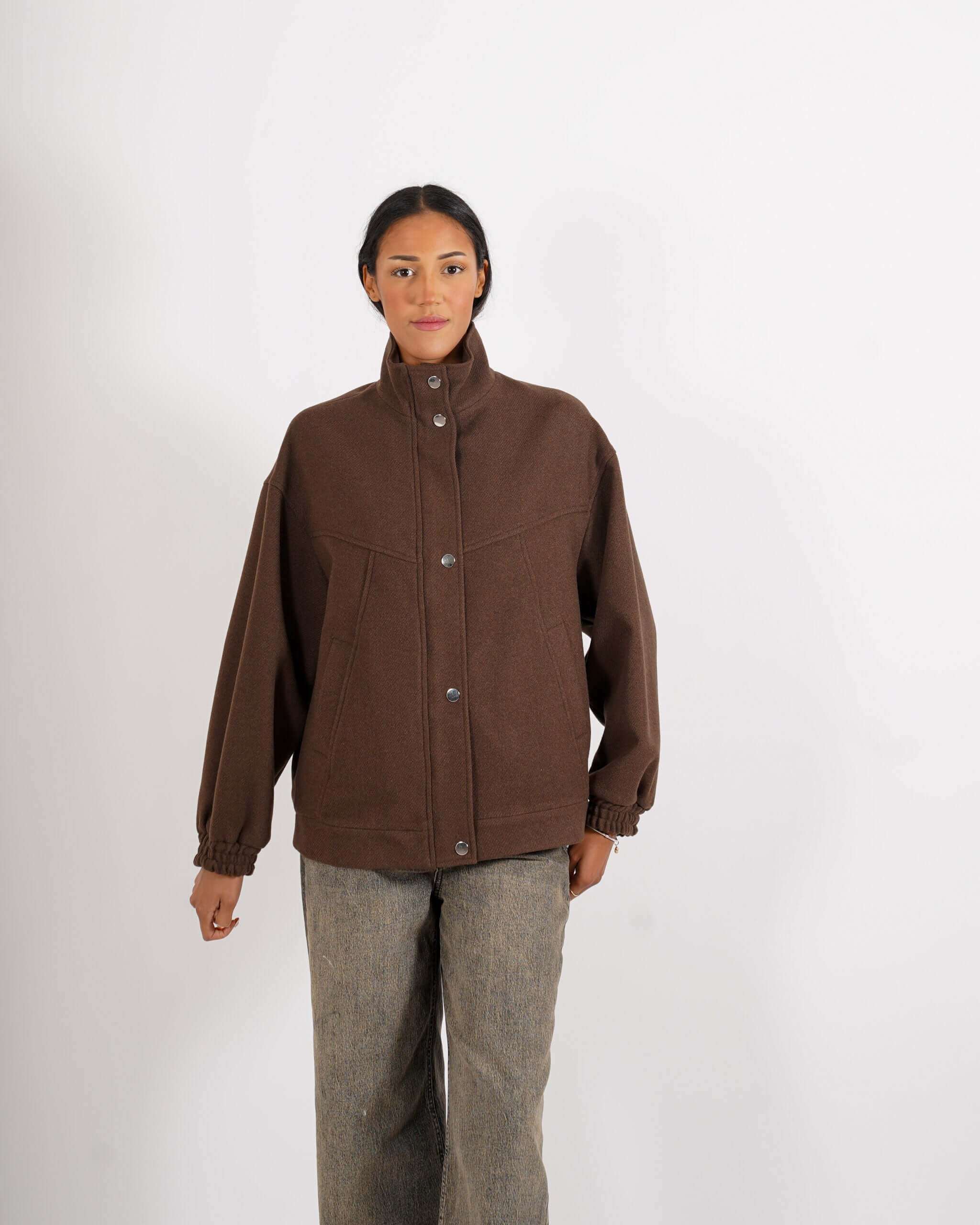 Giubbino monopetto con tasche a filo - Falco - Hope Fashion