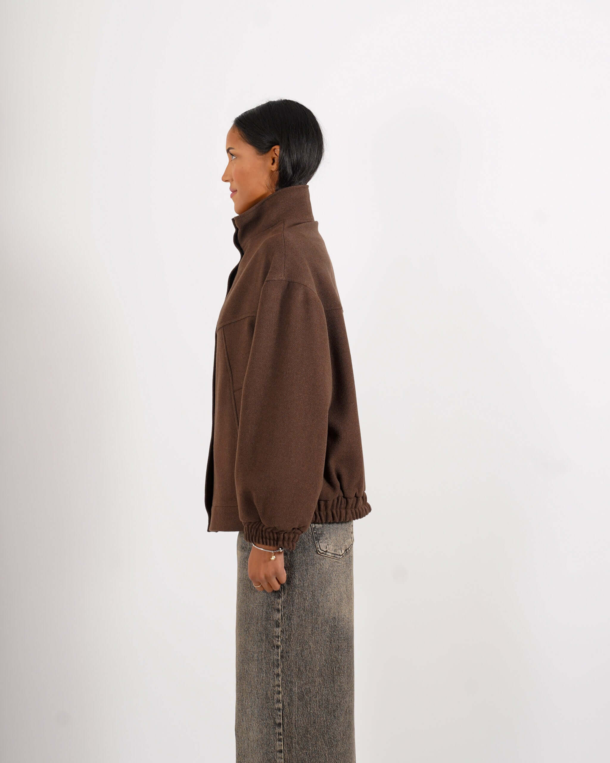 Giubbino monopetto con tasche a filo - Falco - Hope Fashion