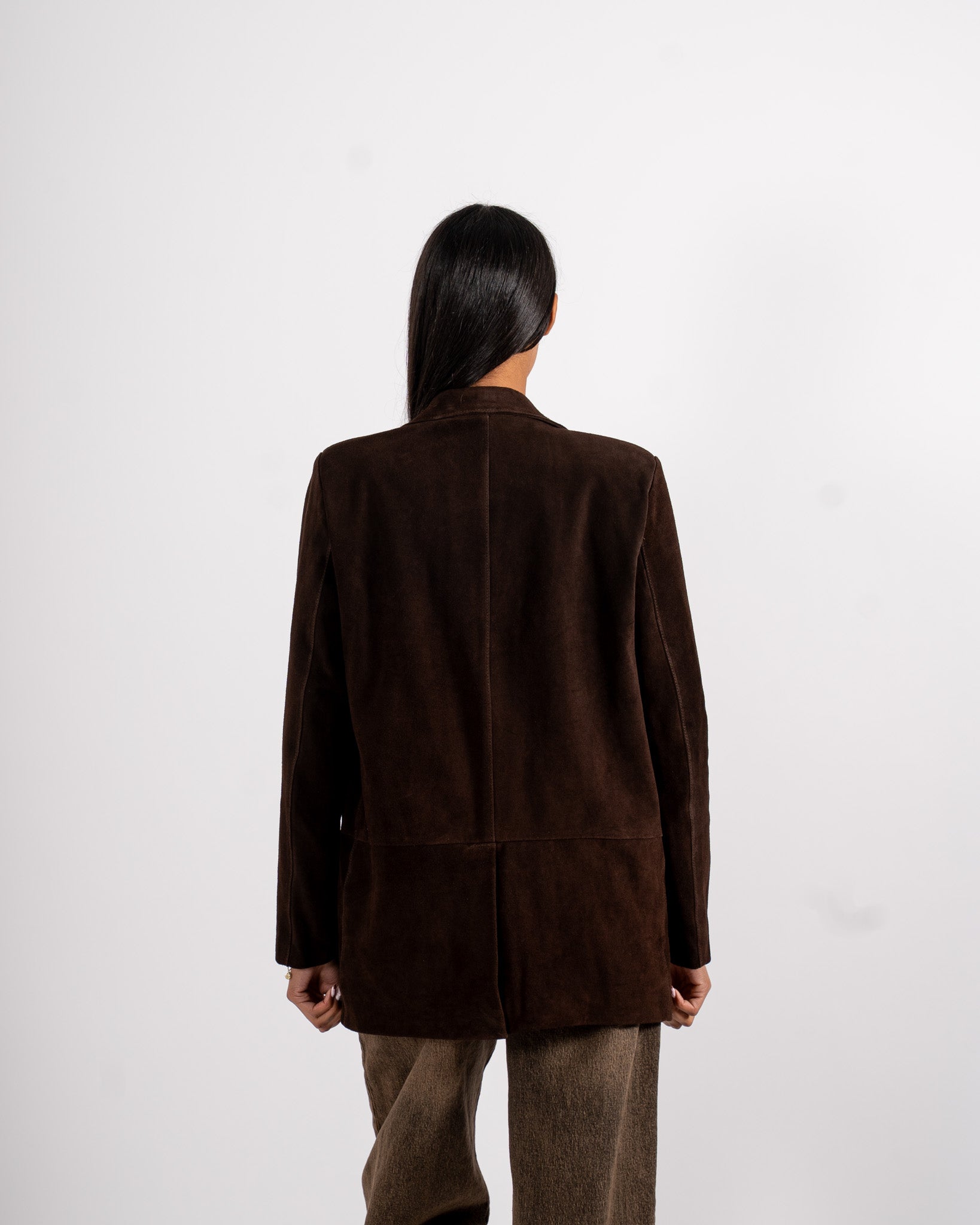 Blazer con tasche in crosta vintage - Dragana
