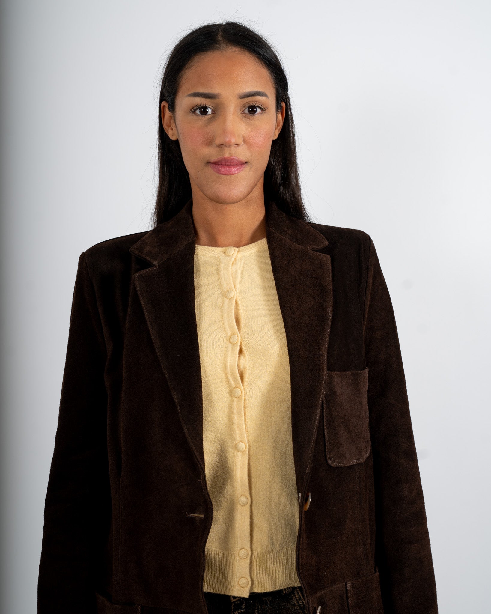 Blazer con tasche in crosta vintage - Dragana