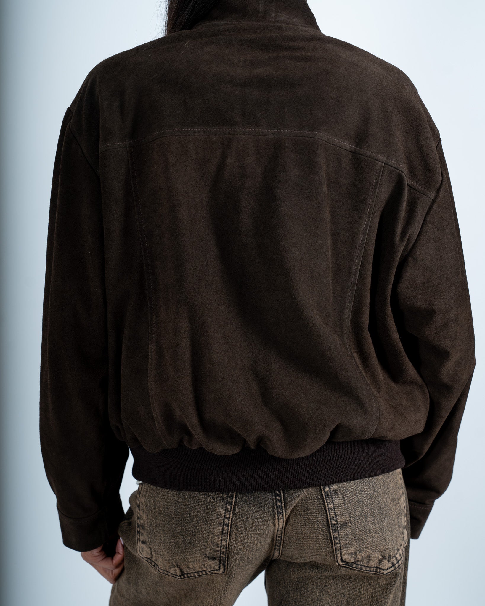 Bomber con cappuccio e zip in crosta vintage - Ivanka