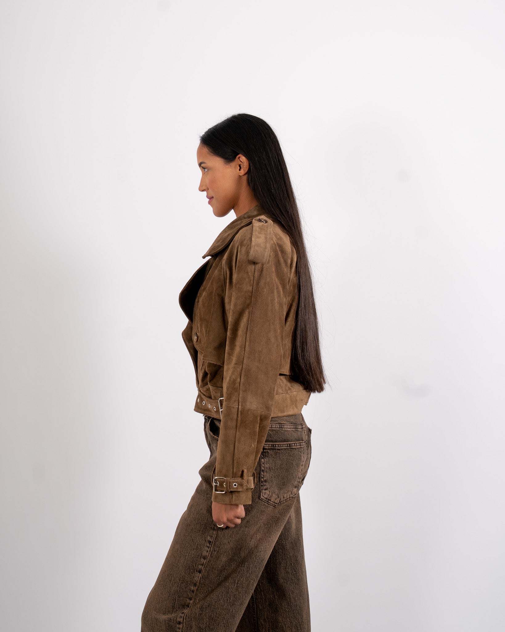 Biker monopetto in crosta vintage - Ayanna