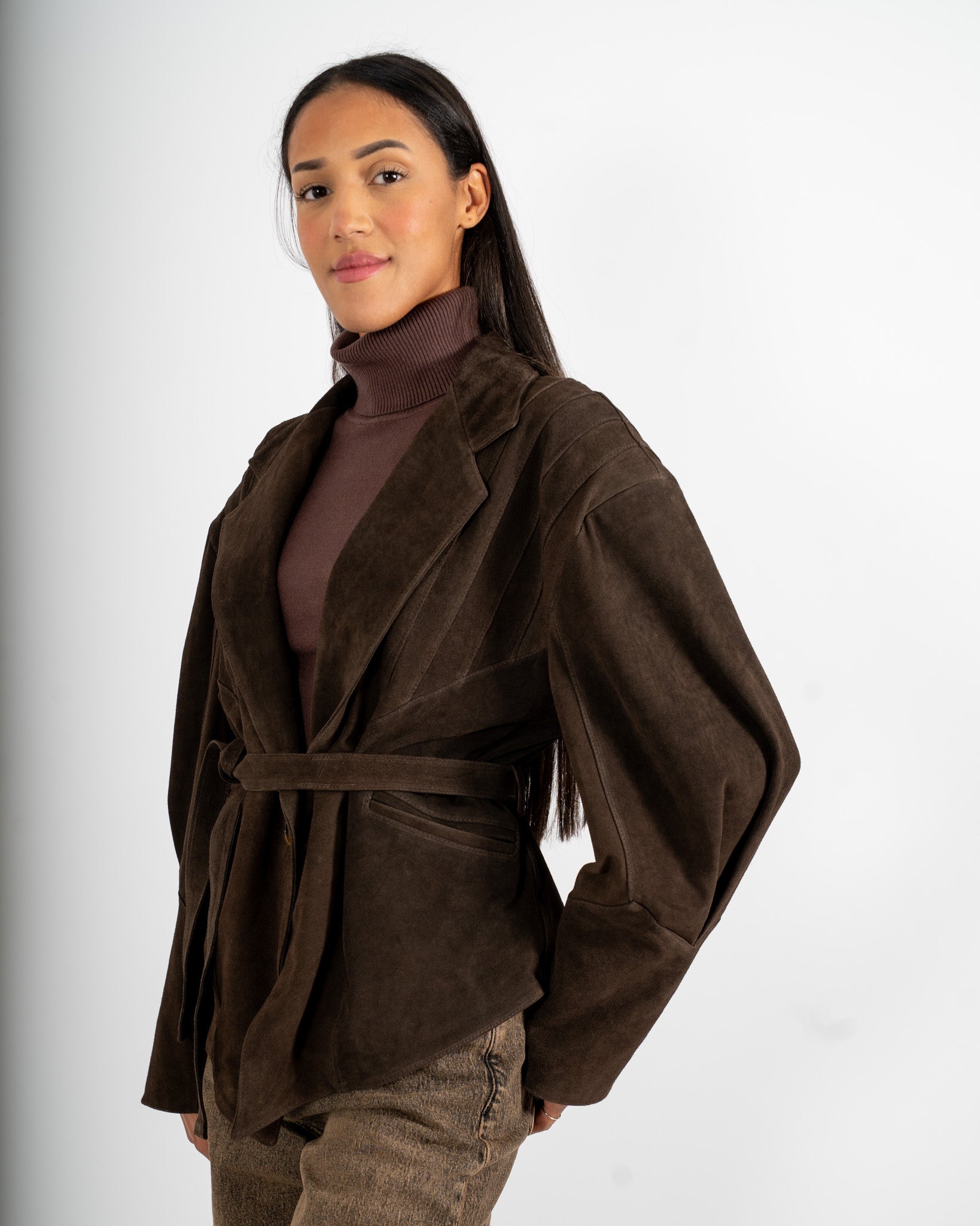 Giacca monopetto in crosta vintage - Shona