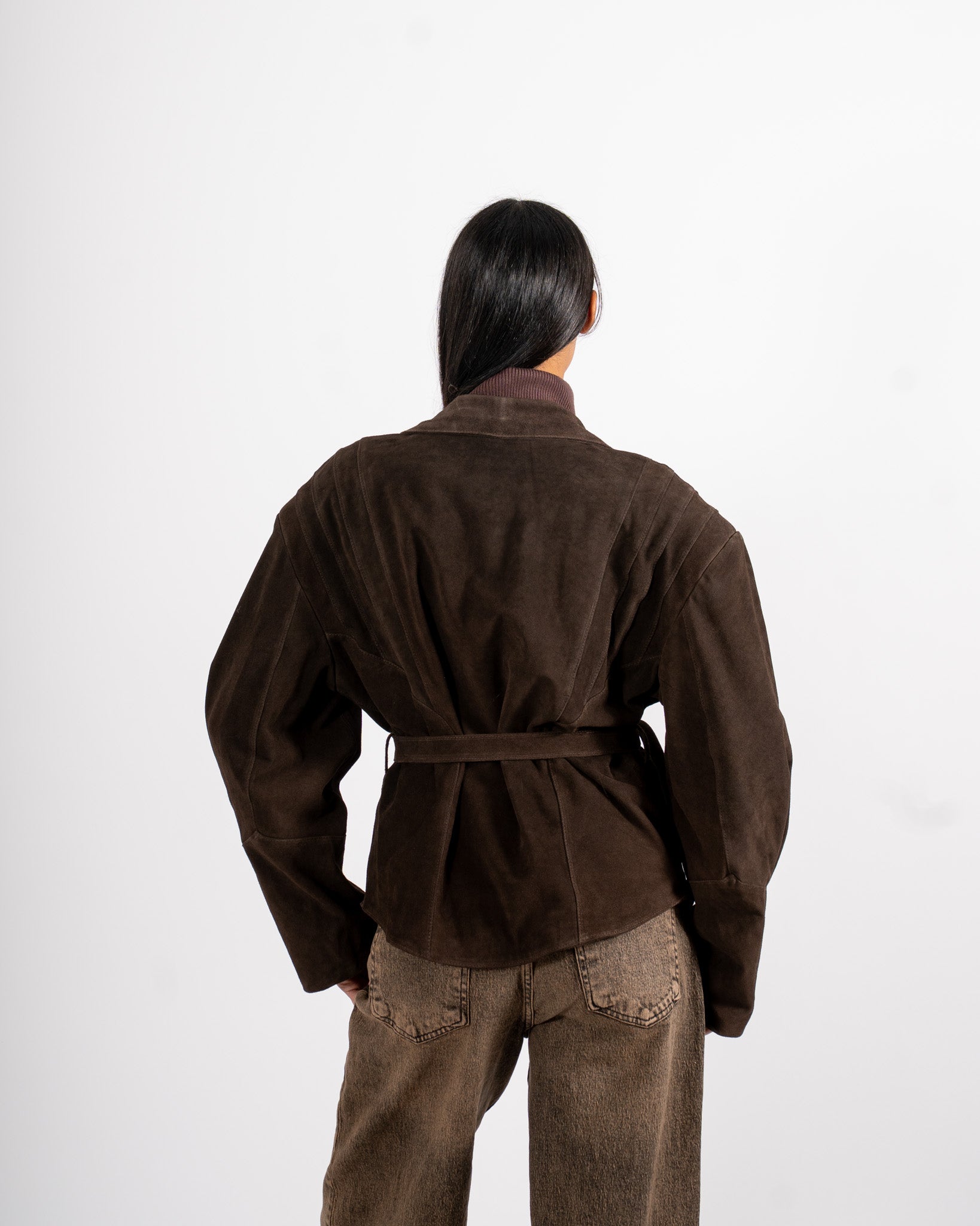 Giacca monopetto in crosta vintage - Shona