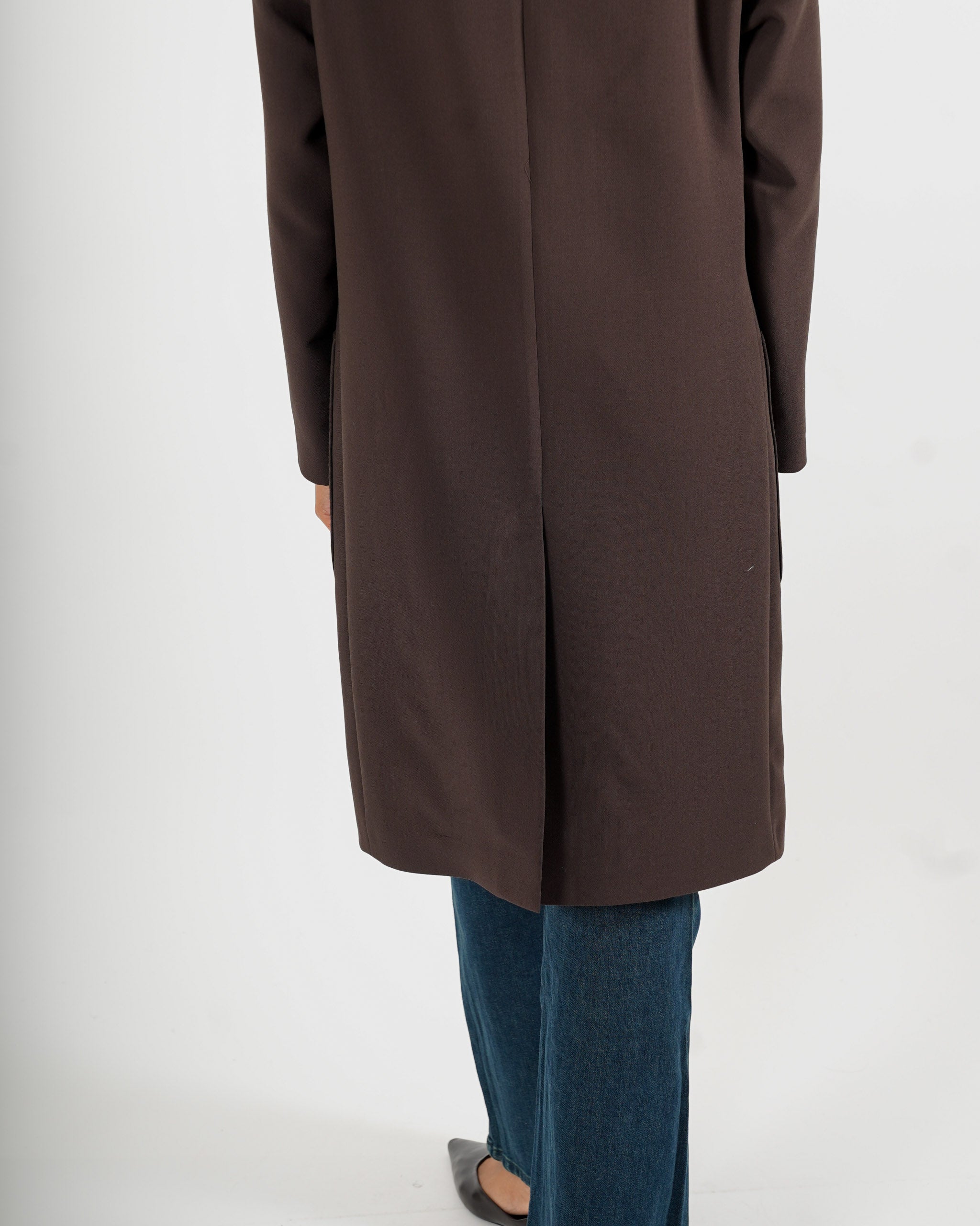 Cappotto lungo con tasche frontali - Diomede