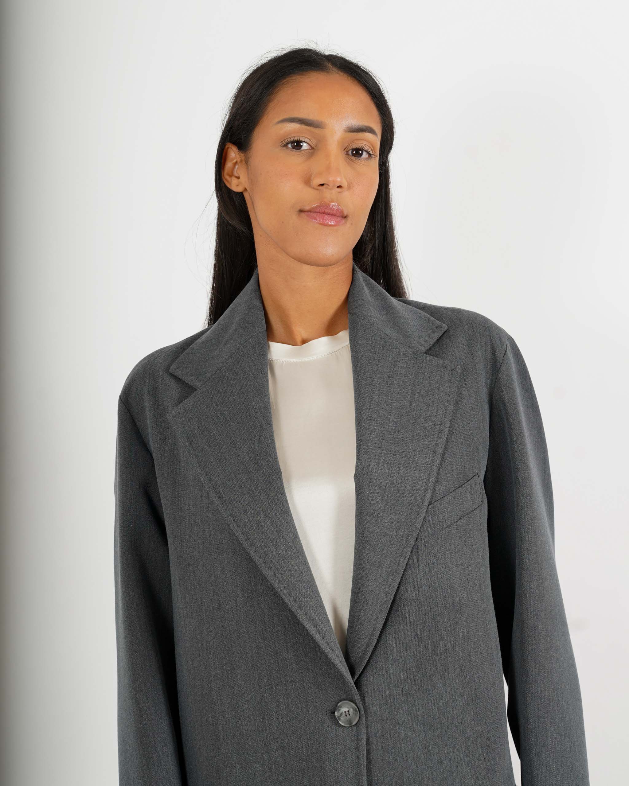 Cappotto lungo con tasche frontali - Diomede