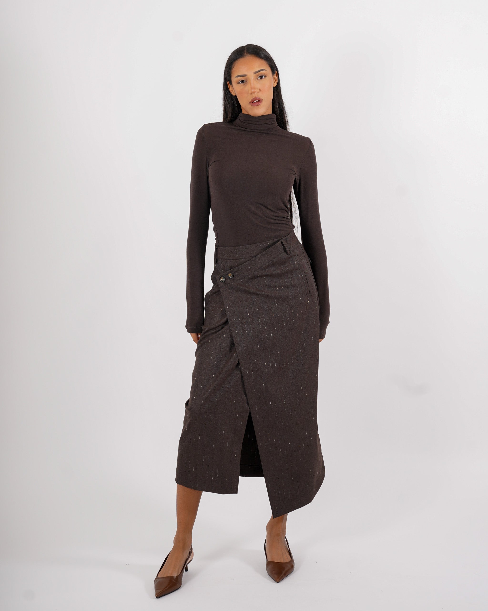 Maglia collo alto in mano cachemire - Ashanti