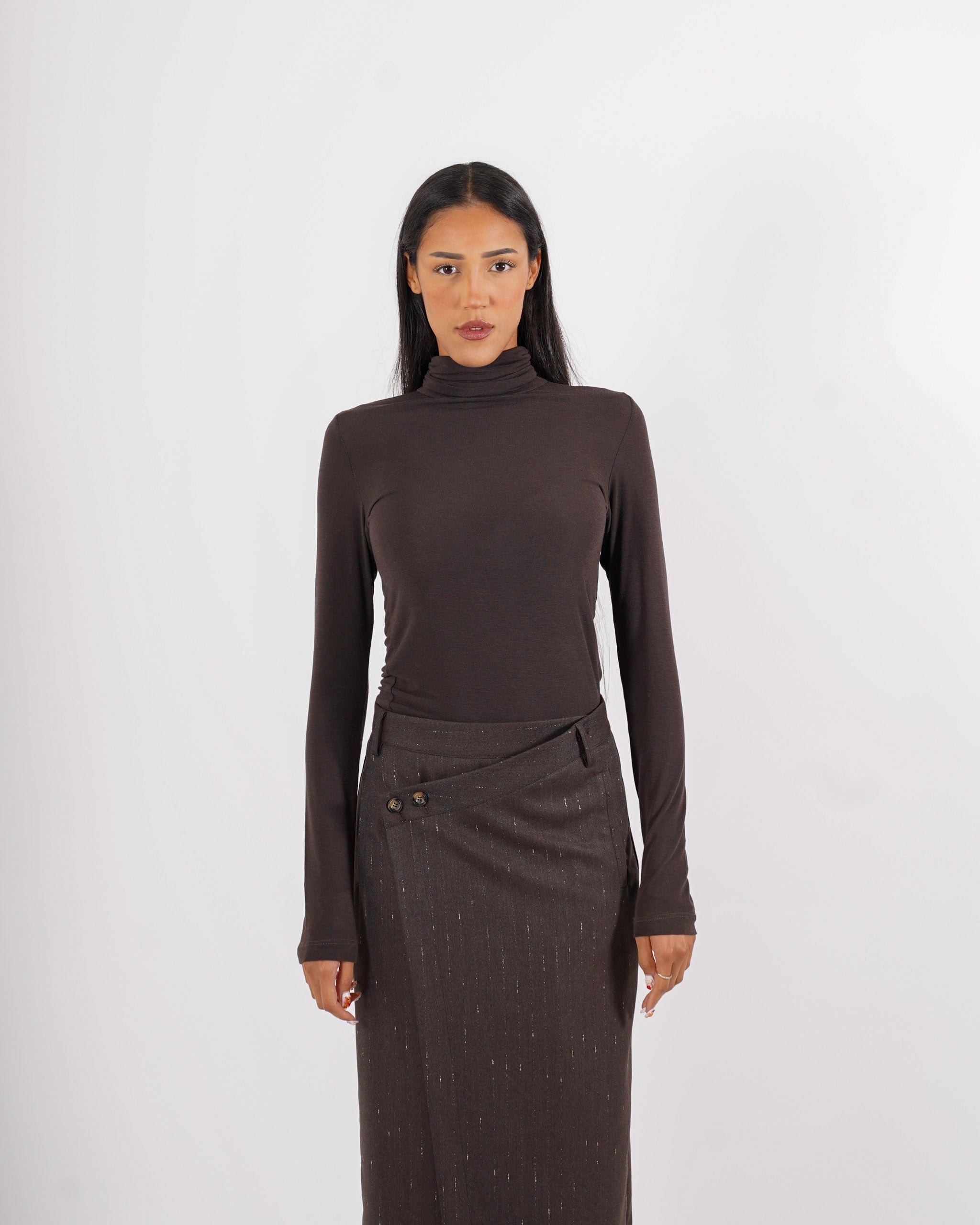 Maglia collo alto in mano cachemire - Ashanti