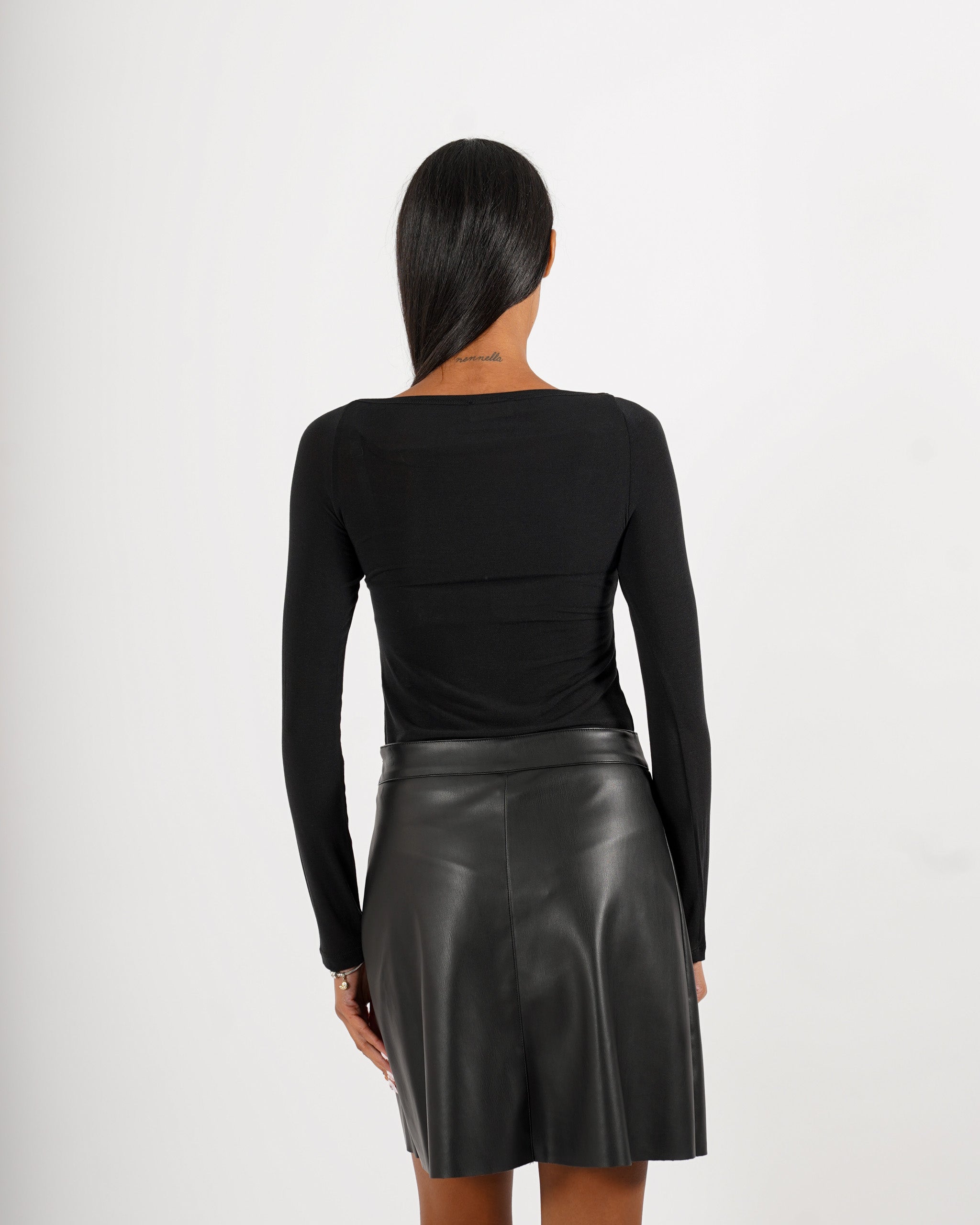 Shirt scollo ampio in mano cashmere - Urmila